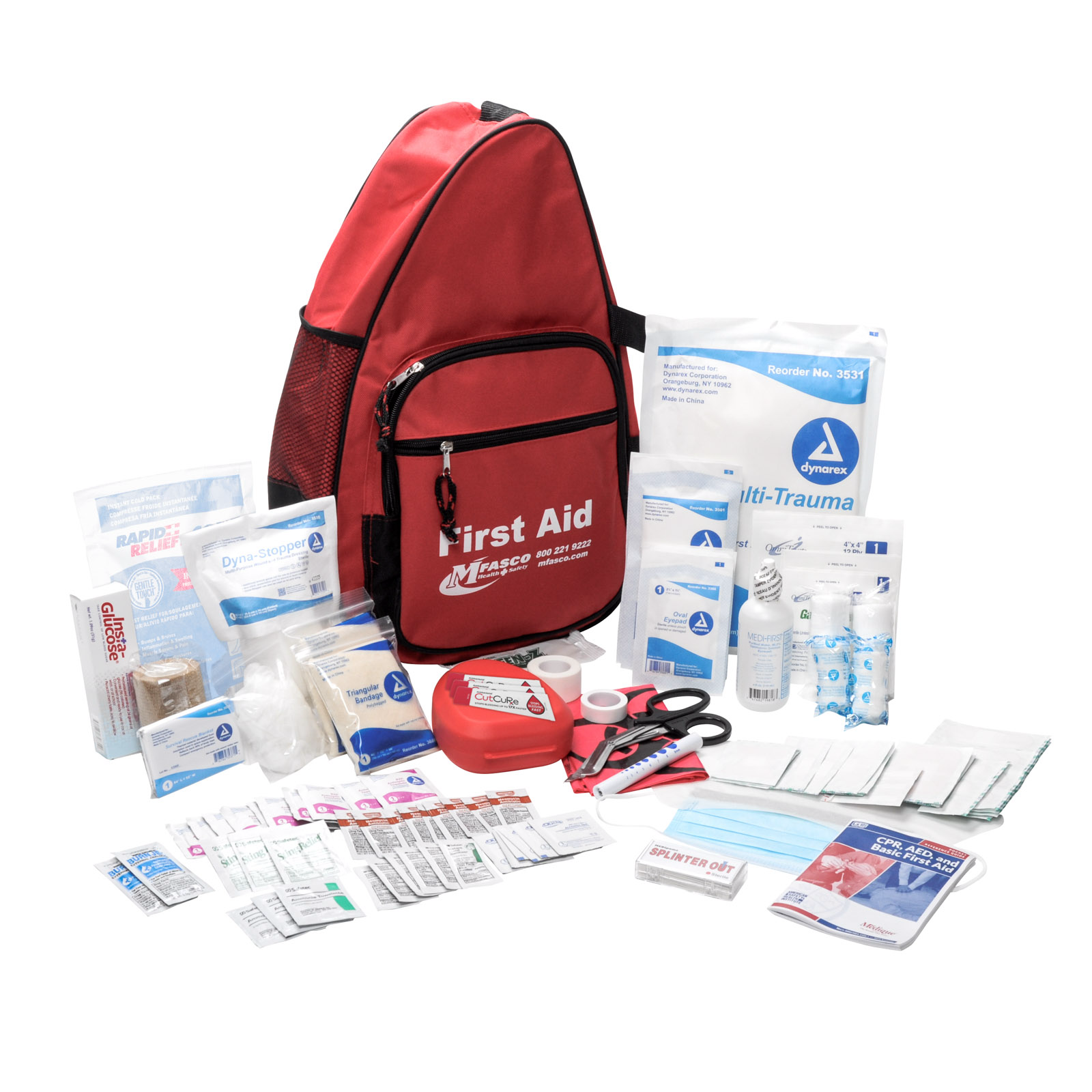 Emergency Response First Aid Kit Packed In Deluxe Sling