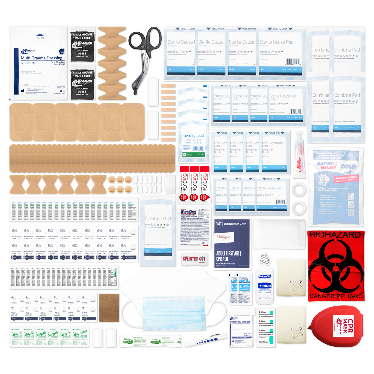 Emergency Response First Aid Kit Packed In Deluxe Sling