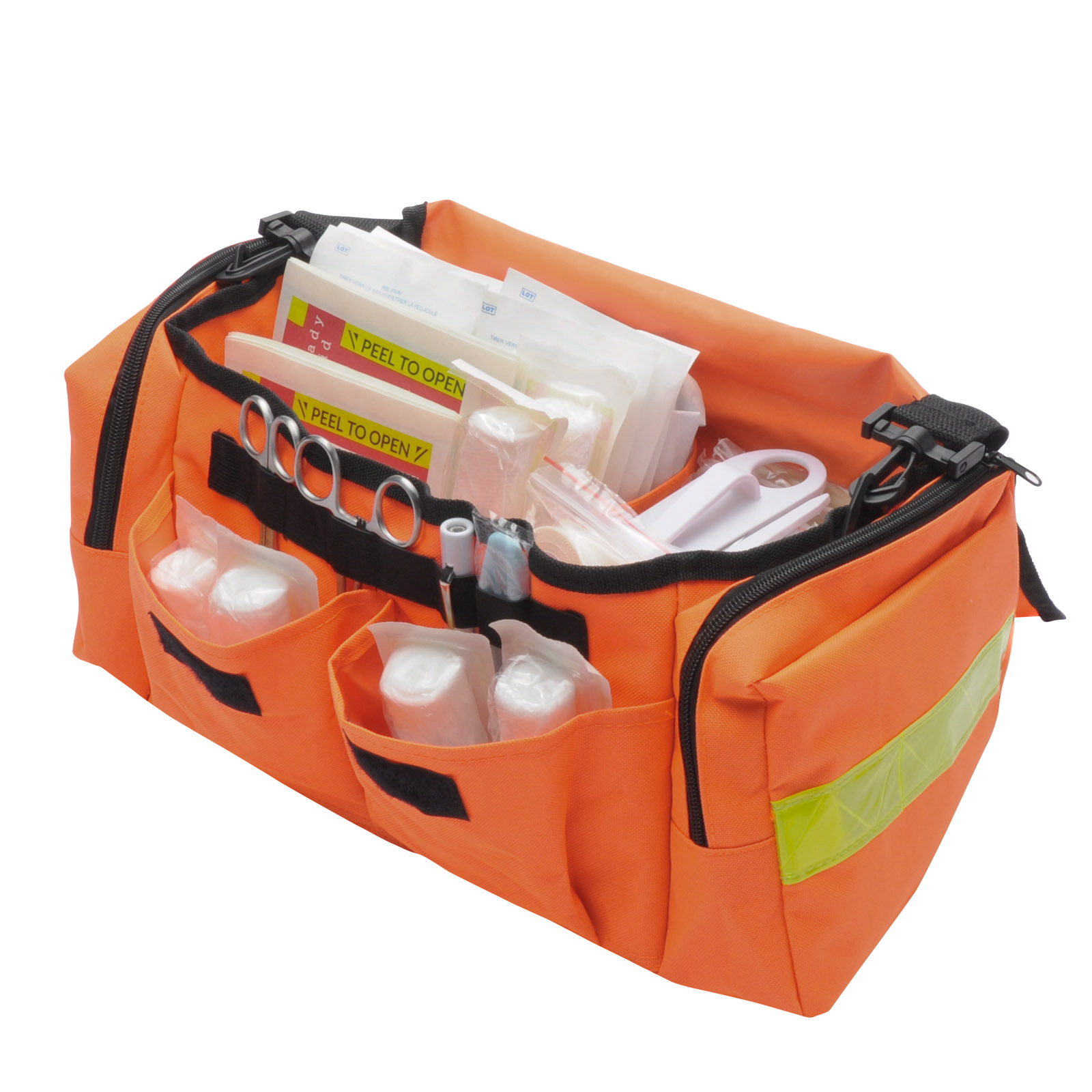 On Call Trauma Kit Packed In Orange Bag