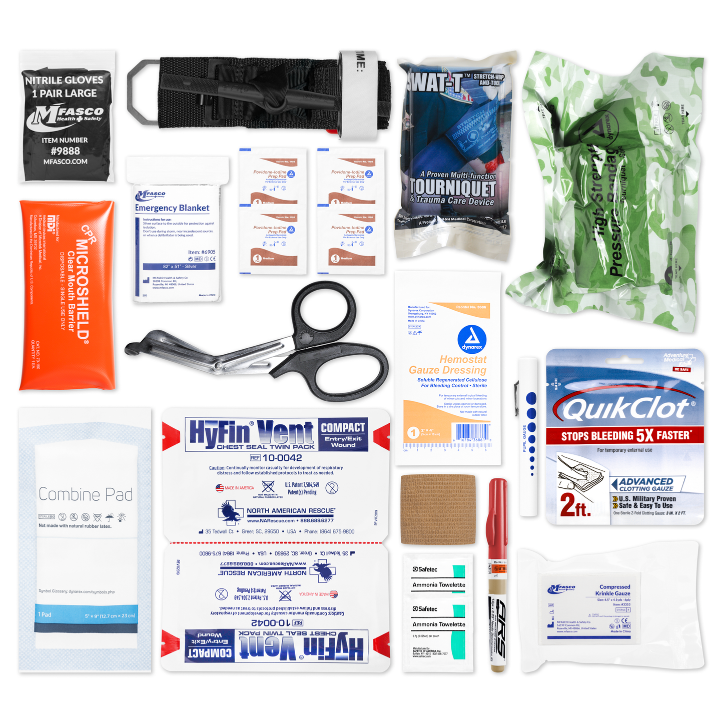 Refill For Gunshot Wound First Aid Kit
