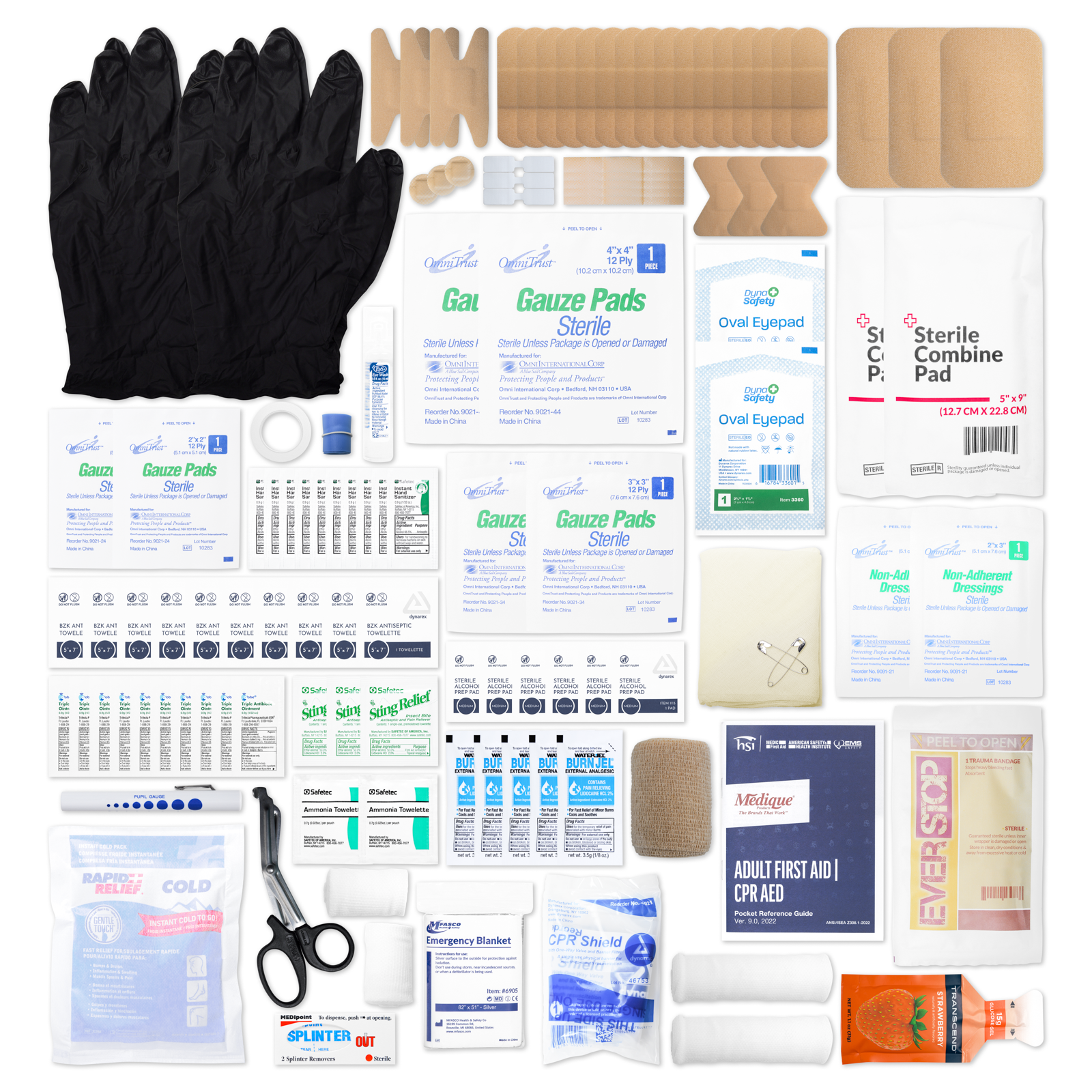 First Aid Bag Kit Complete Junior Orange