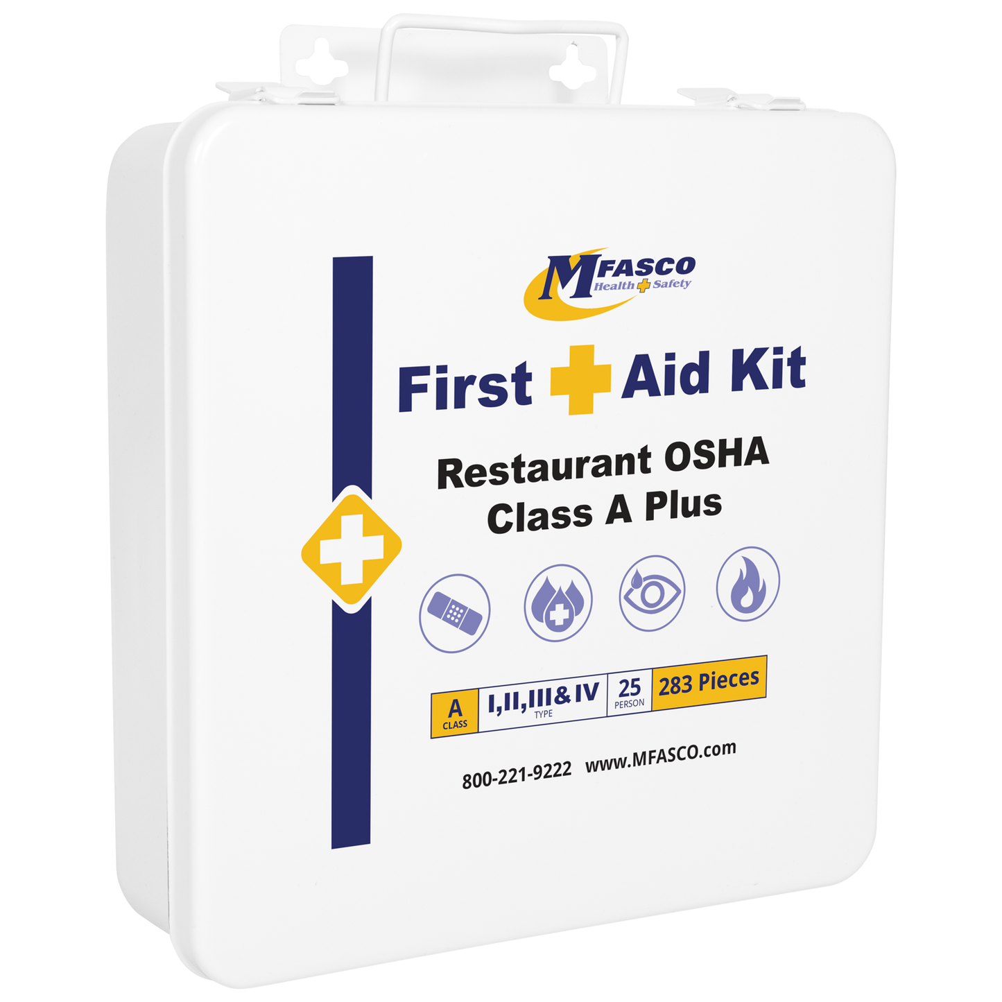 Restaurant OSHA Class A Plus Metal First Aid Kit