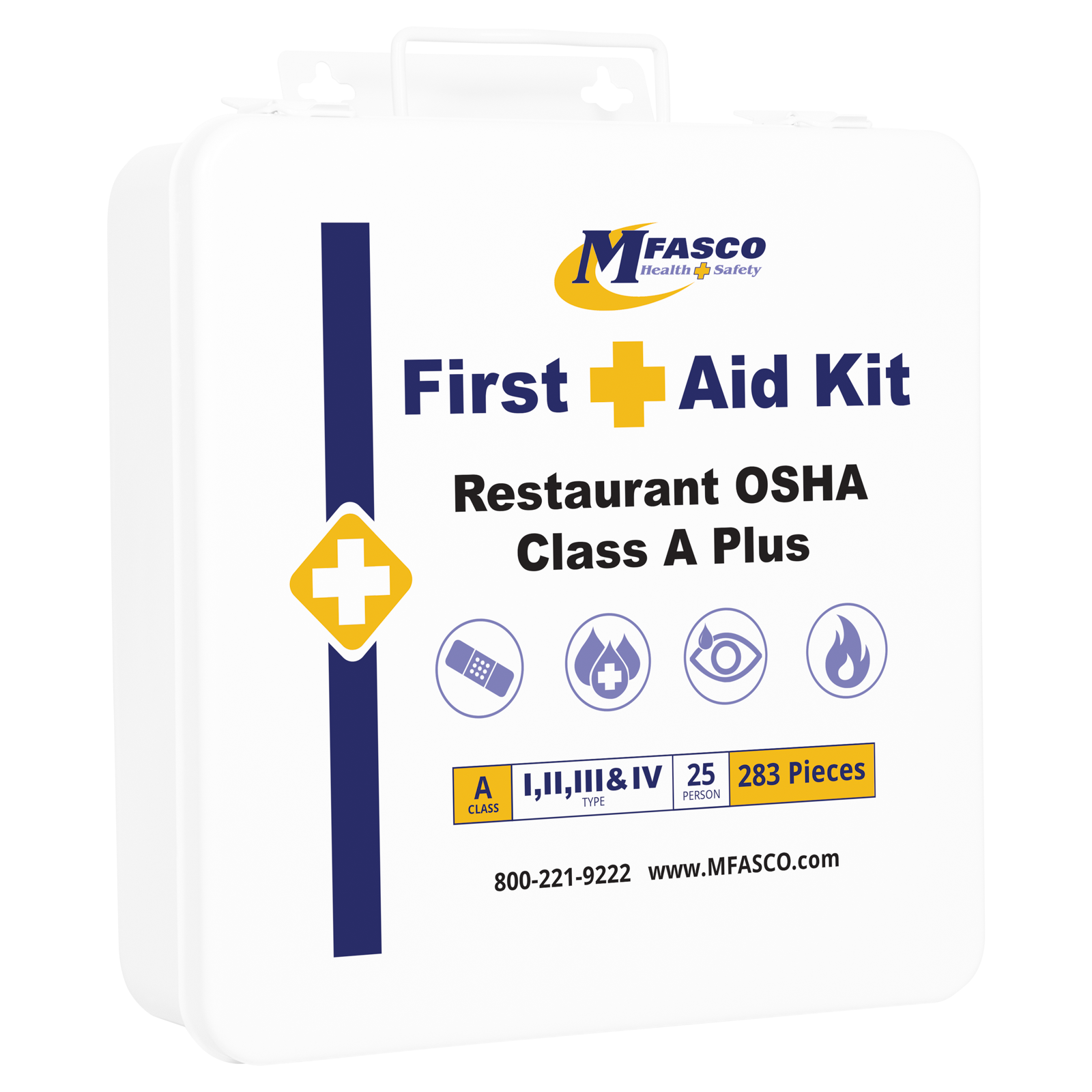 Restaurant OSHA Class A Plus Metal First Aid Kit