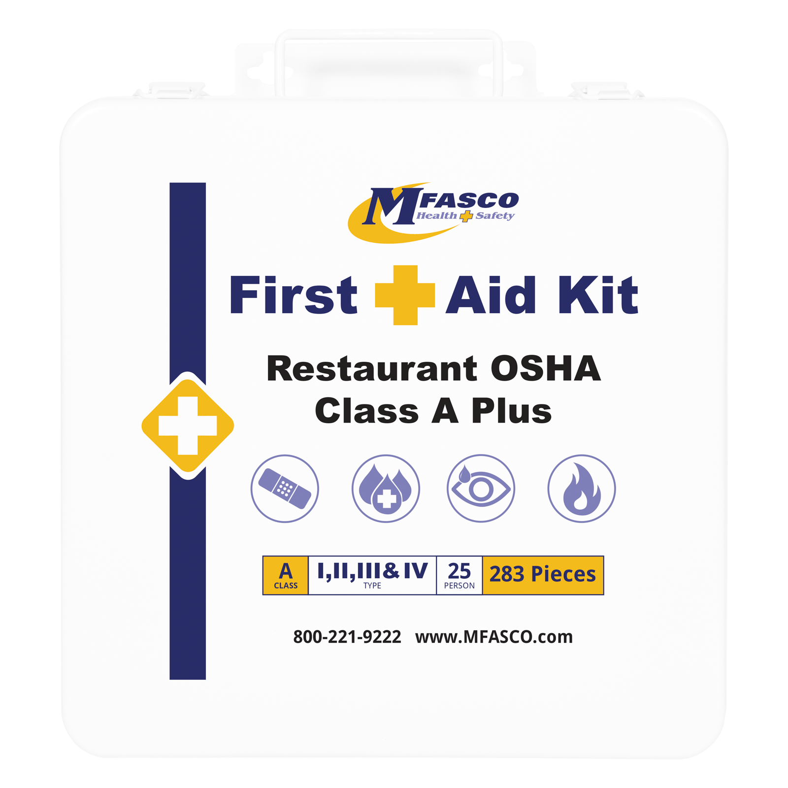 Restaurant OSHA Class A Plus Metal First Aid Kit