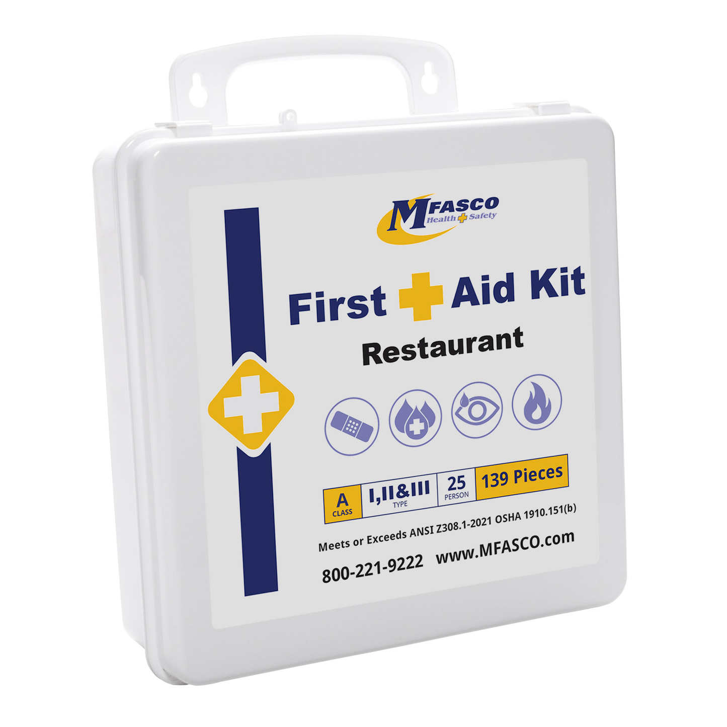Restaurant First Aid Kit Plastic Class A