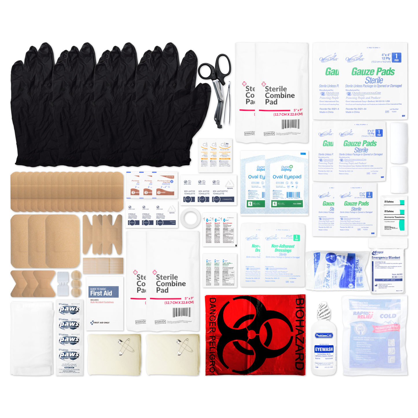 First Aid Kit Refill For Medium Emergency Response Kits 90 Piece