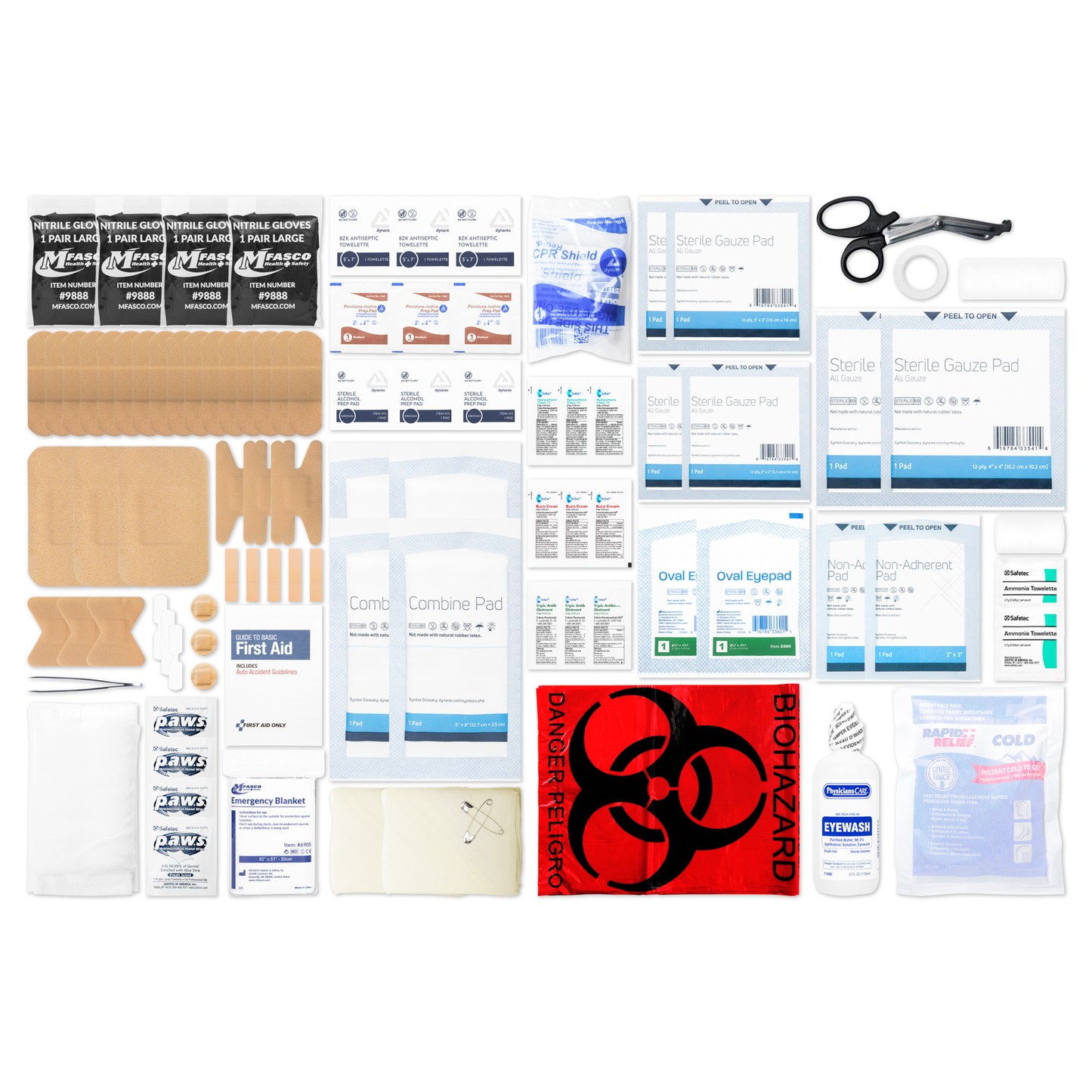First Aid Kit Refill For Medium Emergency Response Kits 90 Piece