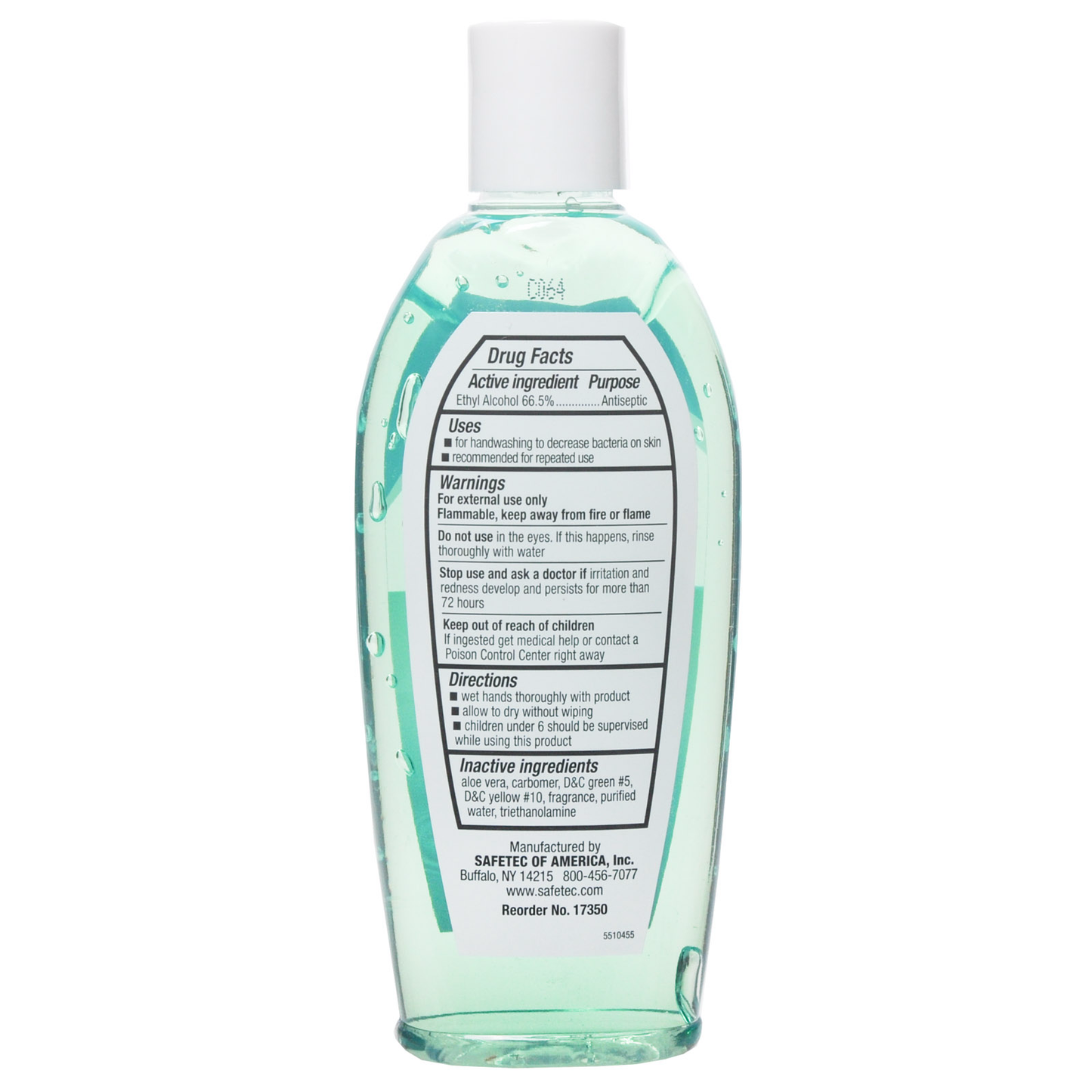 Instant Hand Sanitizer Gel Safetec 4 Oz