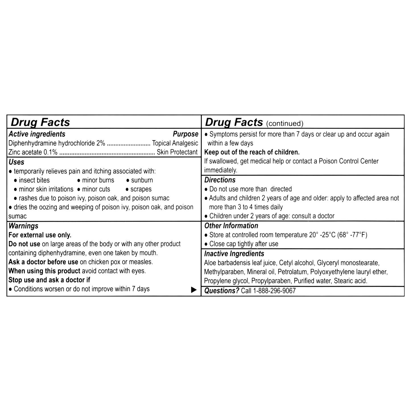 Itch Stopping Cream with Aloe 1.5 oz