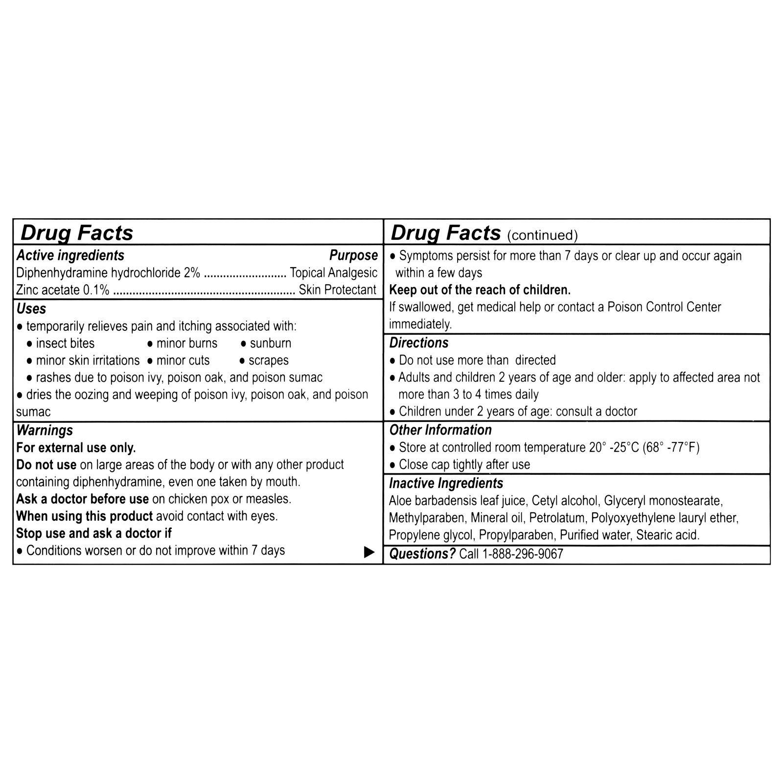 Itch Stopping Cream with Aloe 1.5 oz