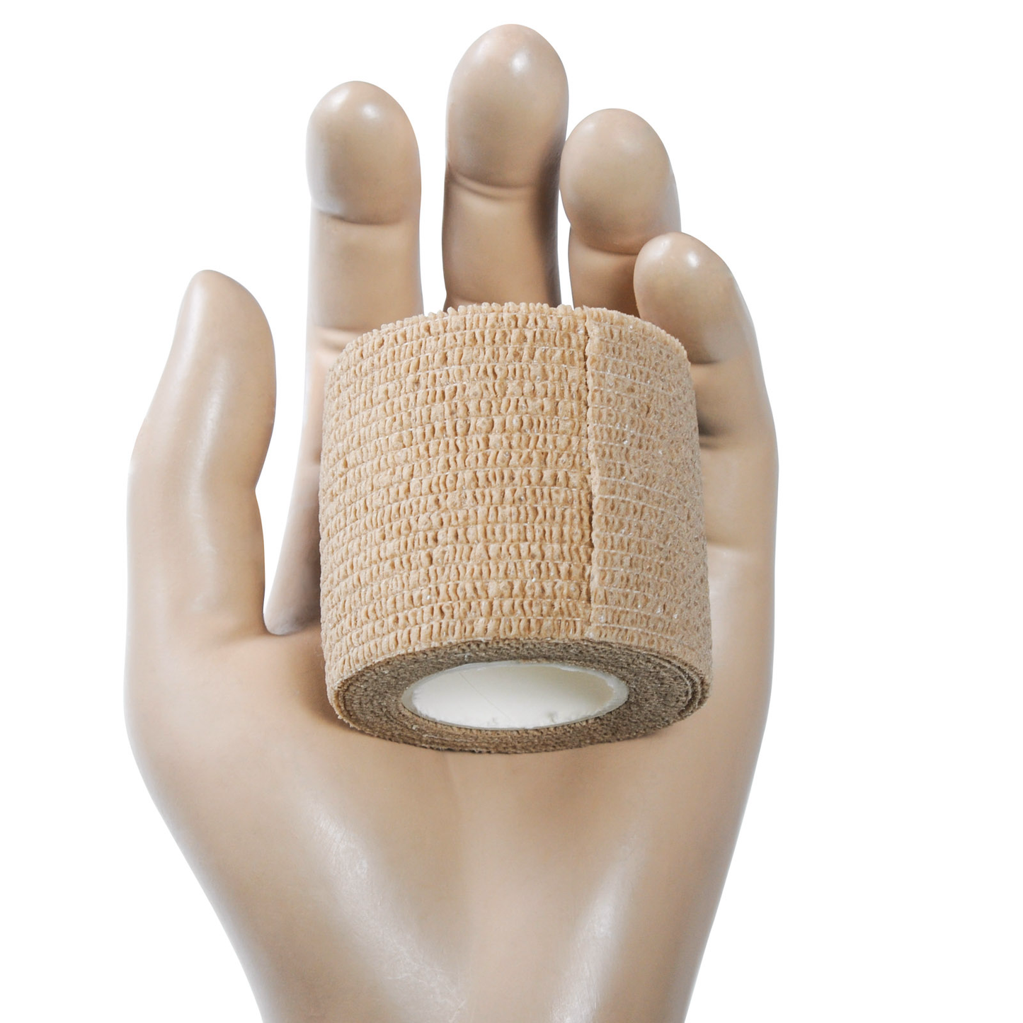 Cohesive Bandage Roll Tan Each