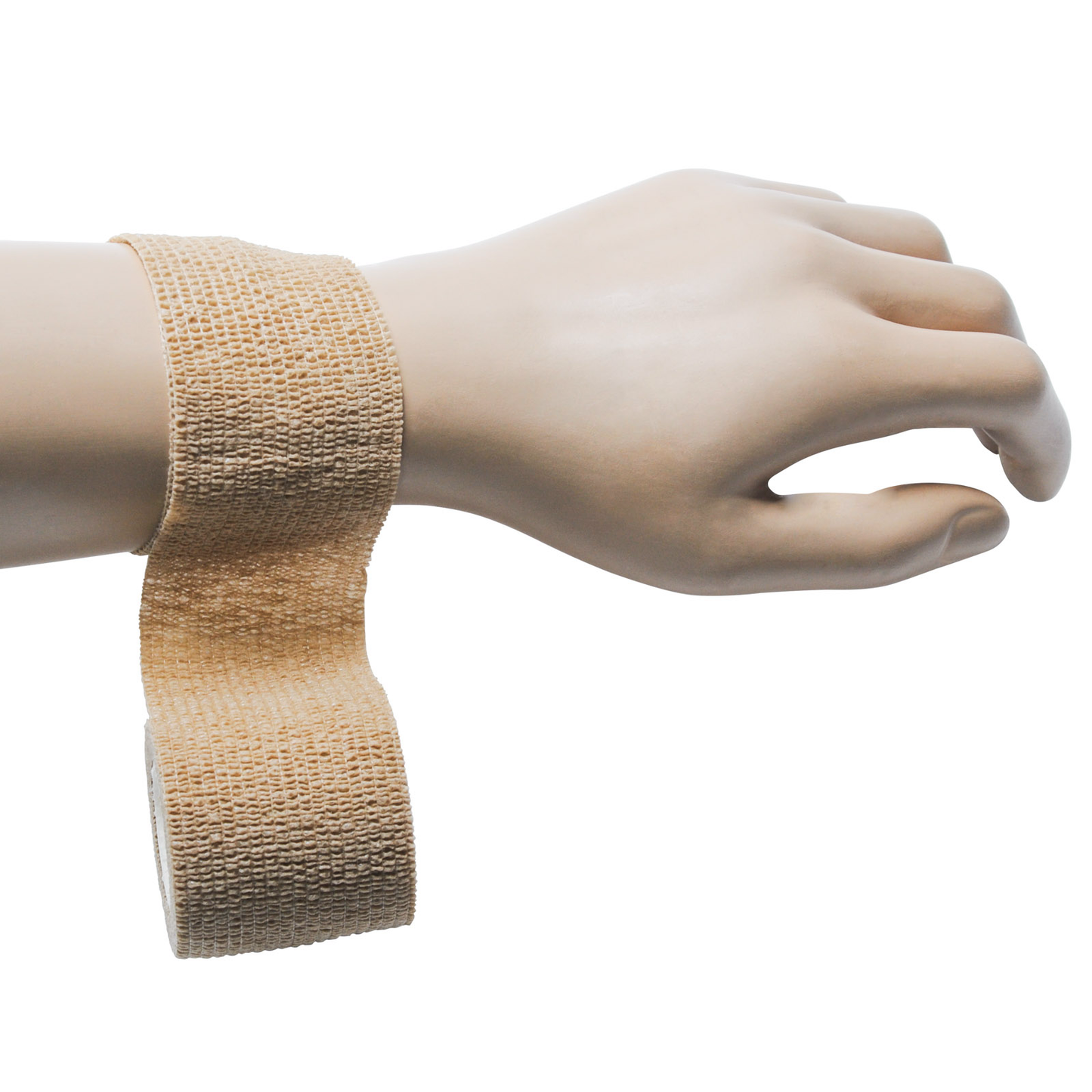 Cohesive Bandage Roll Tan Each