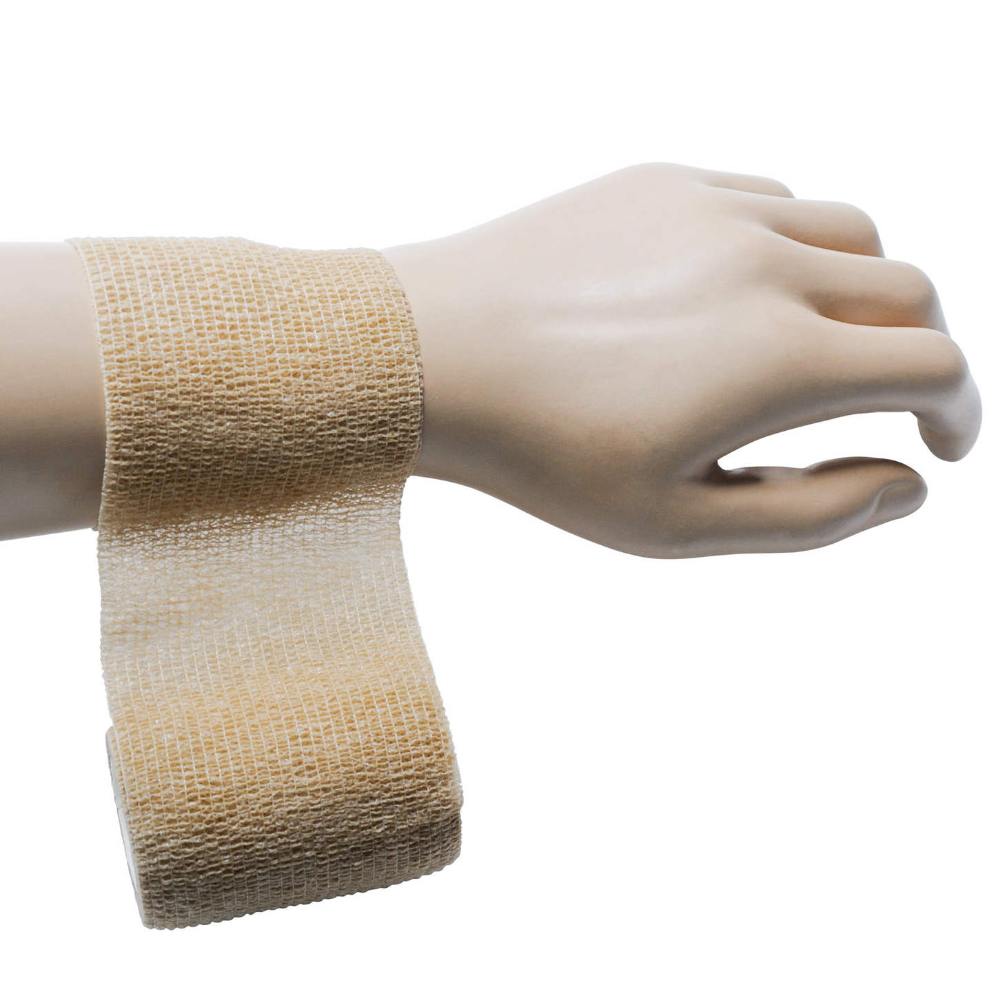 Cohesive Bandage Roll Tan Each