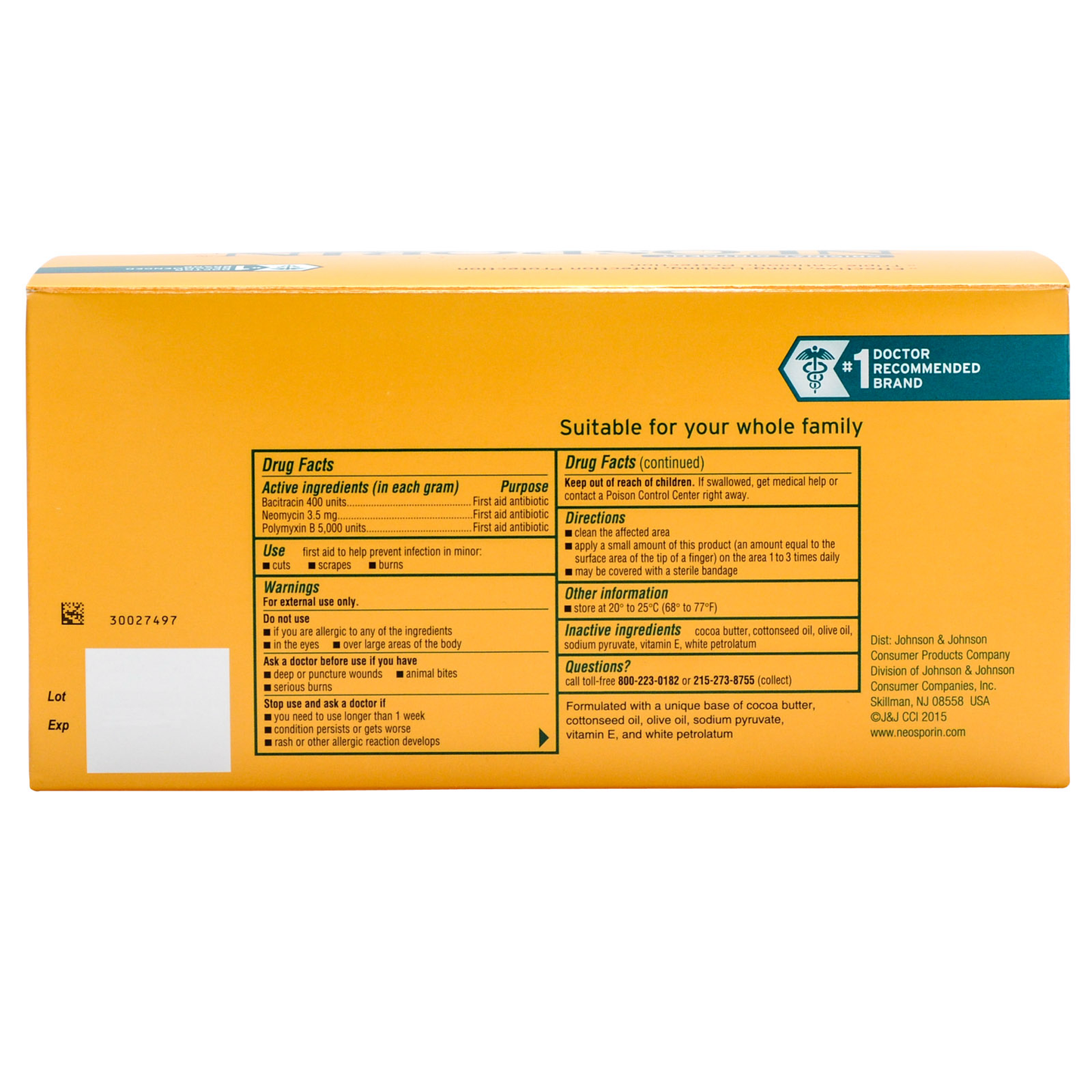Neosporin Antibiotic Ointment 144 Unit Dose Packets