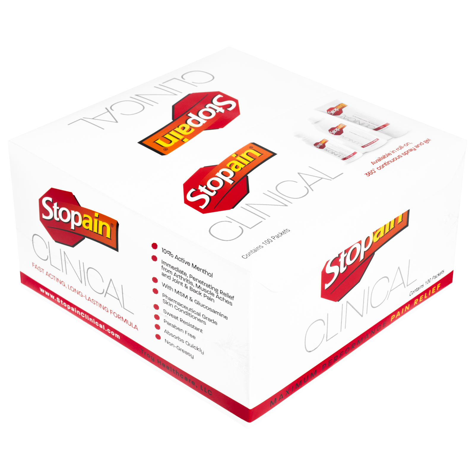 Stopain Gel Packets (100/Bx)