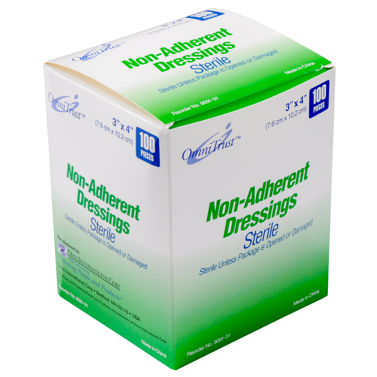 Gauze Pads Non Adhering 100/box