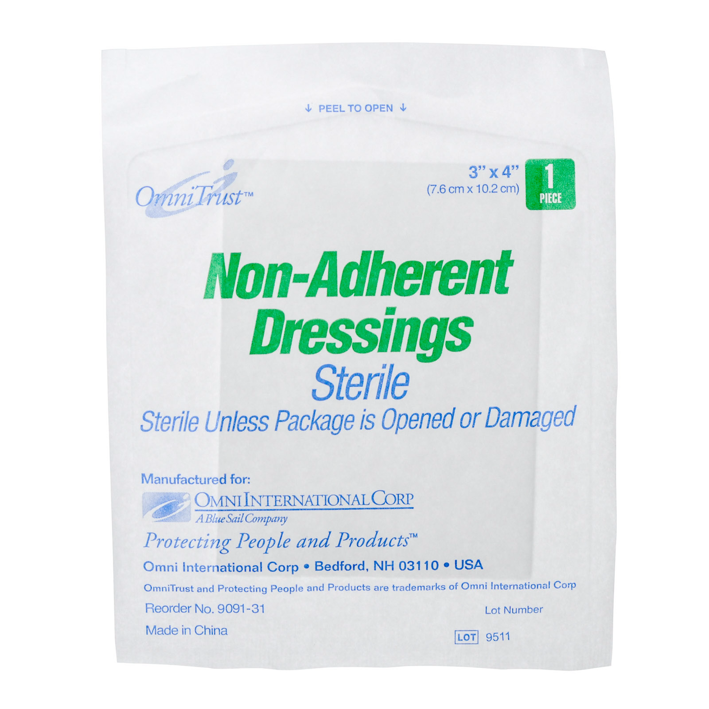 Gauze Pads Non Adhering 100/box