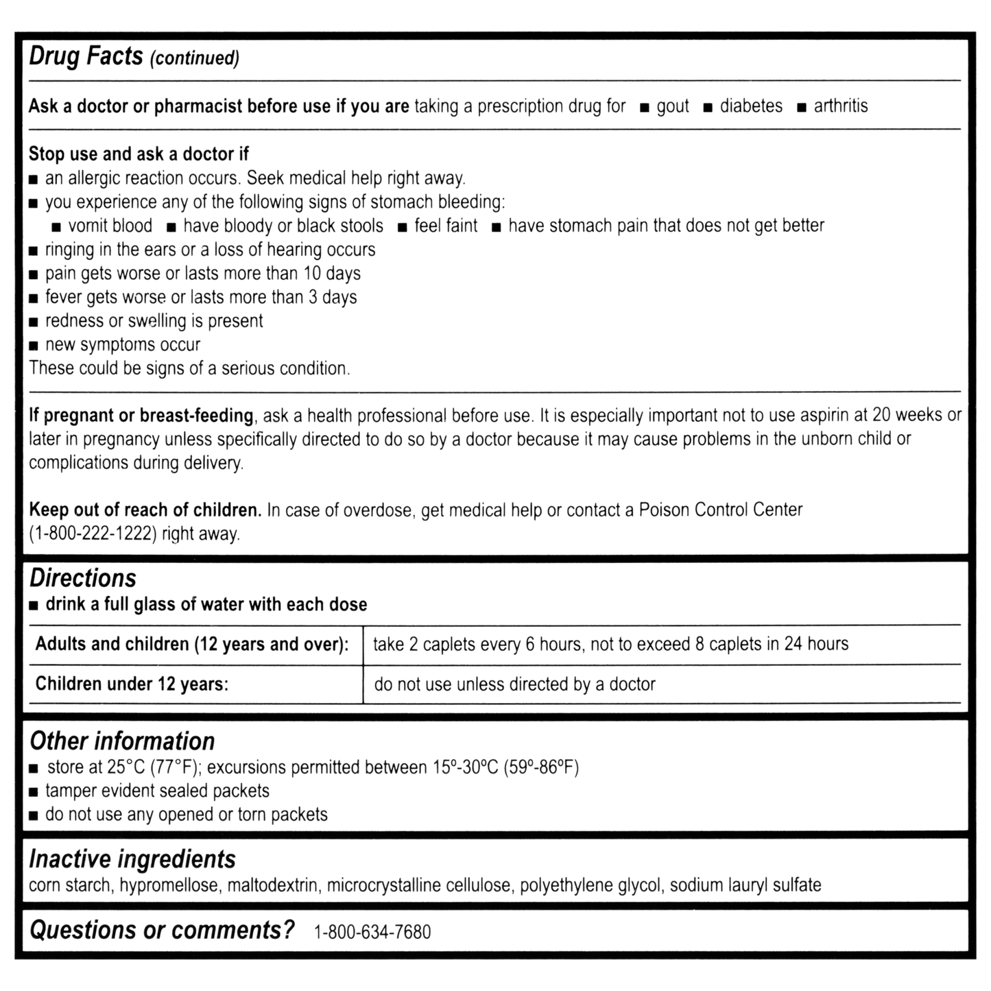 Pain & Ache Pain Reliever 75x2/Bx