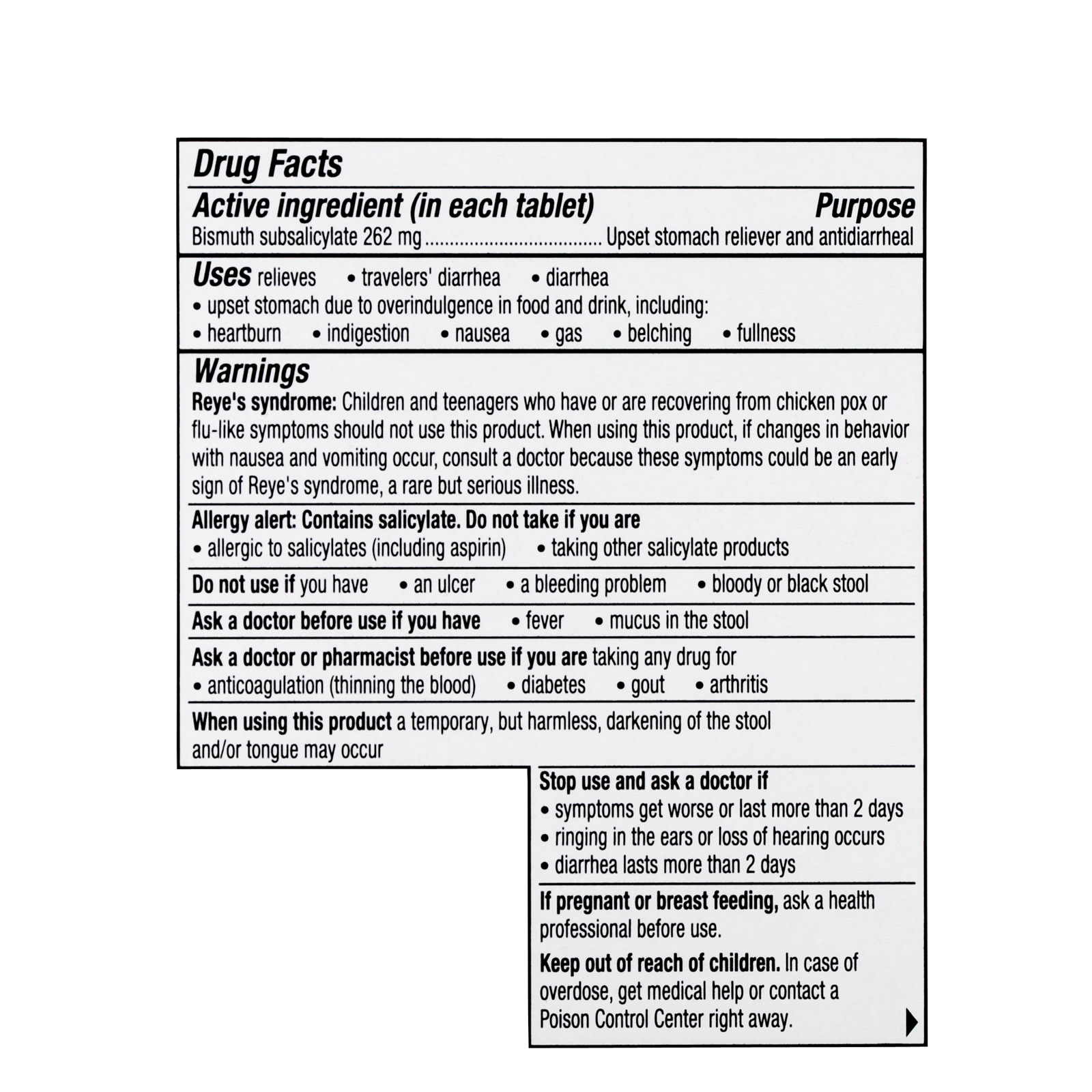 Pepto Bismol Tablets 48