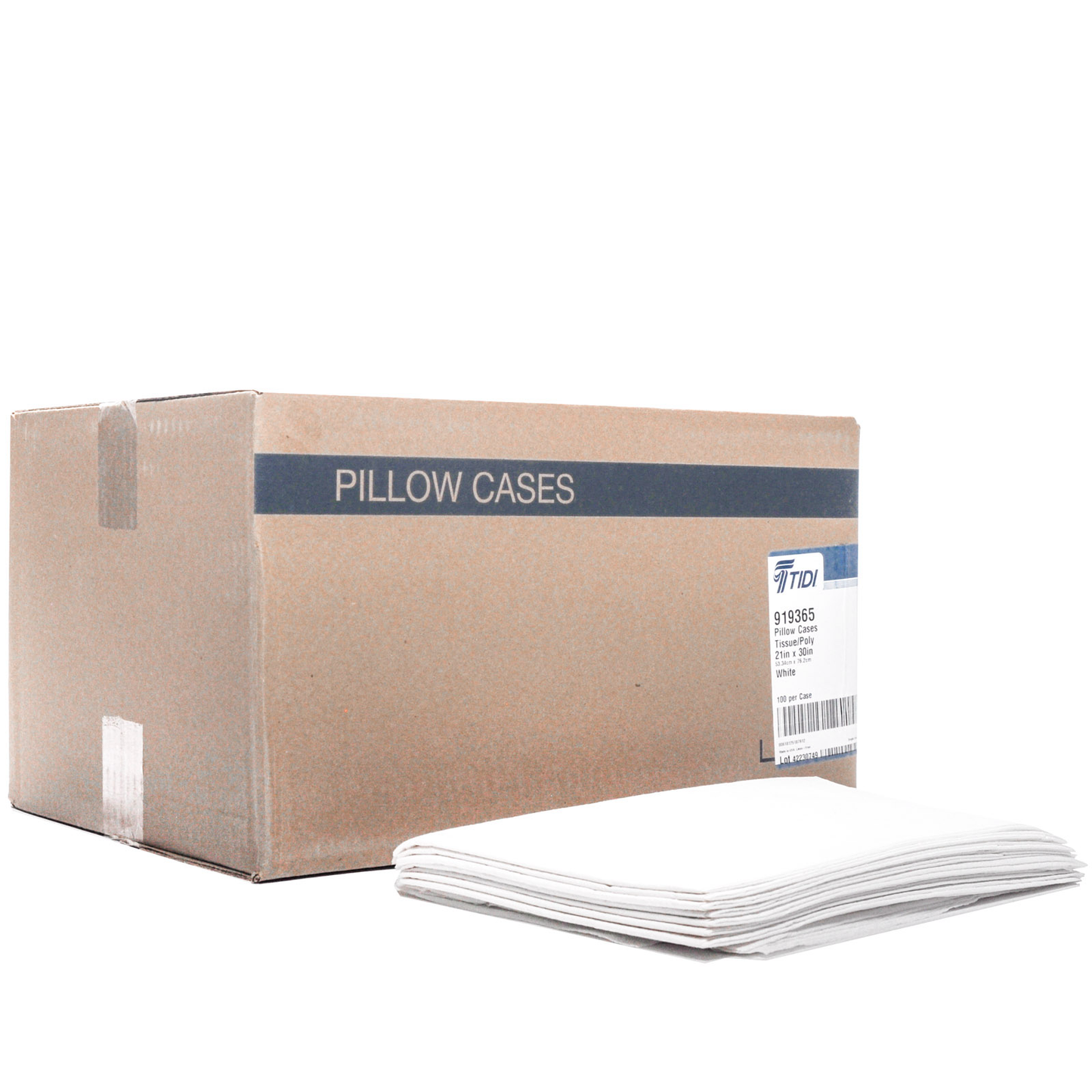 Poly & Tissue Pillow Cases 21'' X 30'' 100/case
