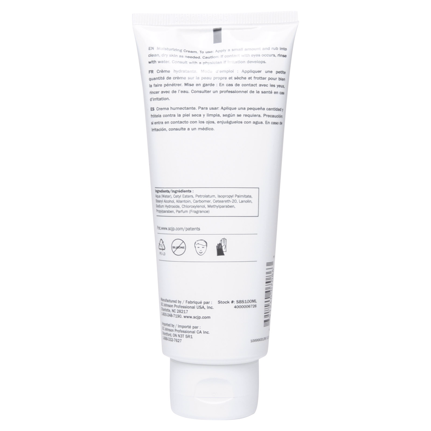 SBS 40 Moisturizing Skin Cream 100 ml Tube