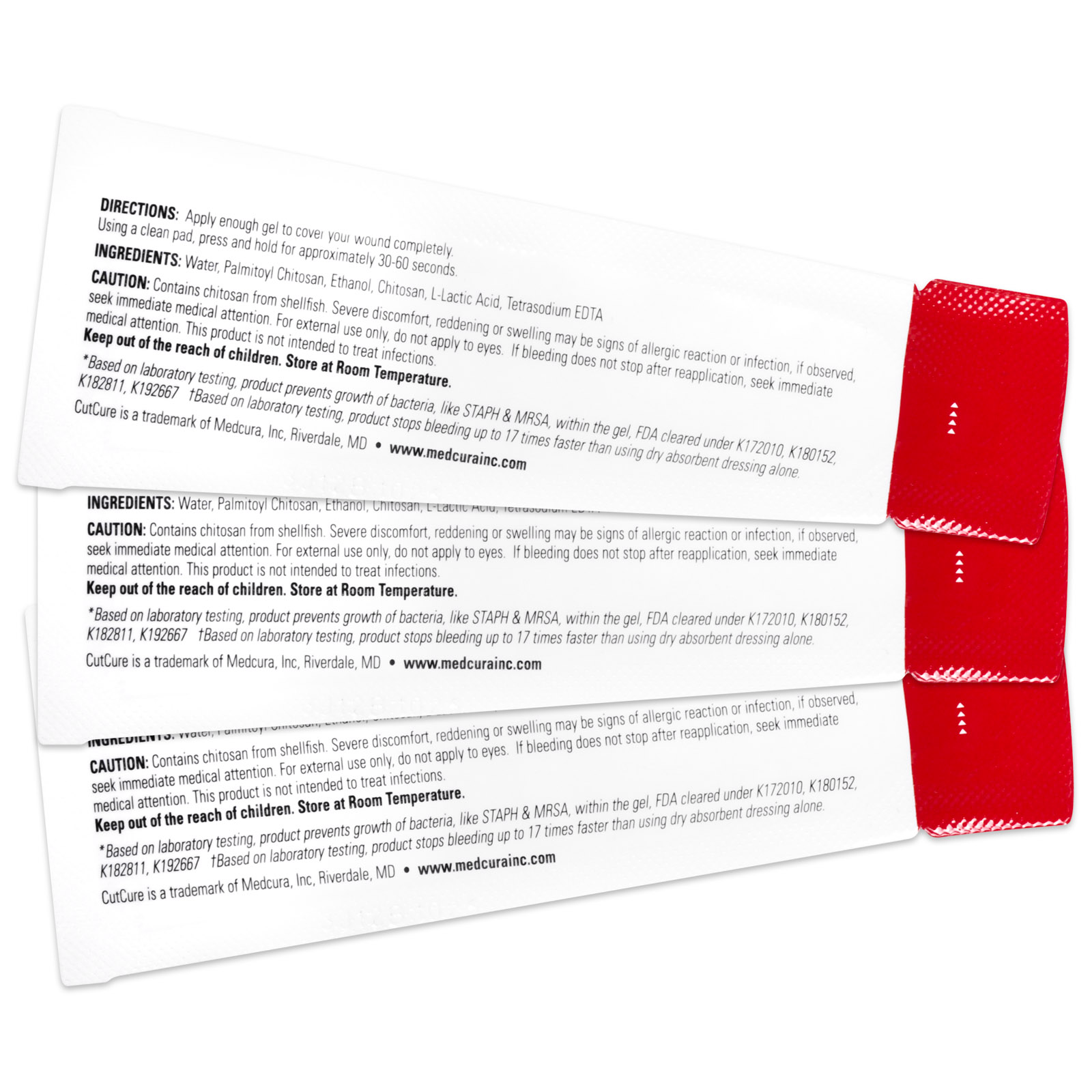 CutCure Bleeding Control Packets (3/pk)