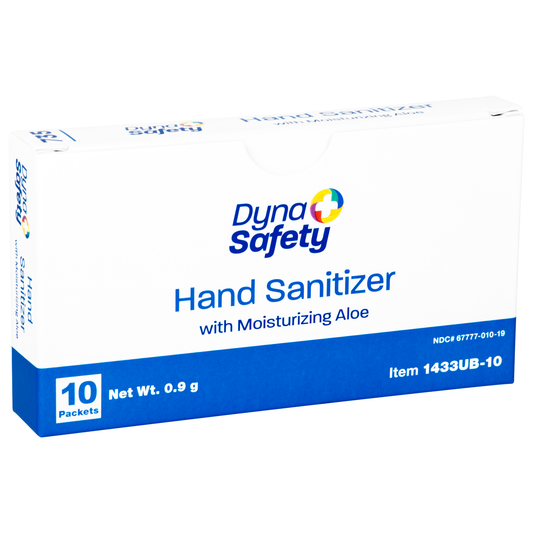 Dynasafety Hand Sanitizer Packets Unitized Box 10/Bx