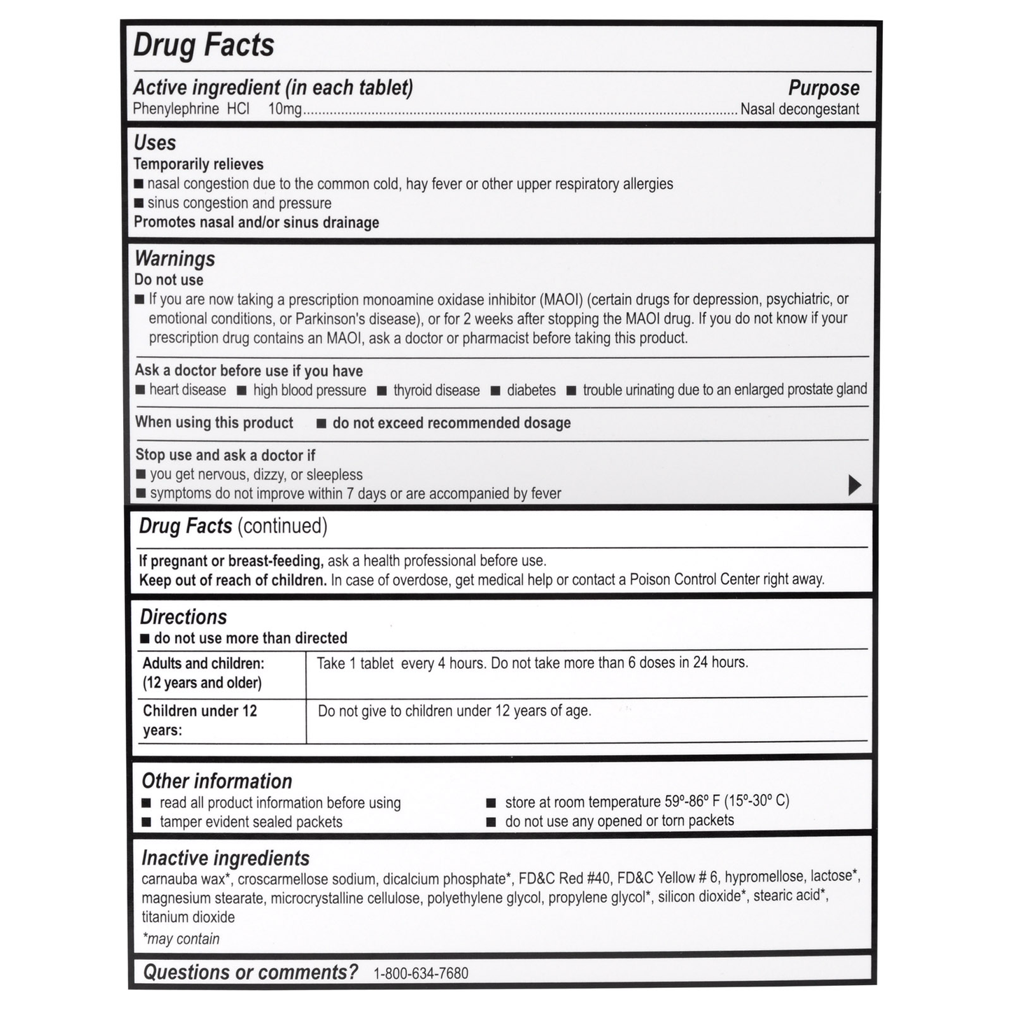 Sinus Decongestant By Medi-First Unit Dose Packets