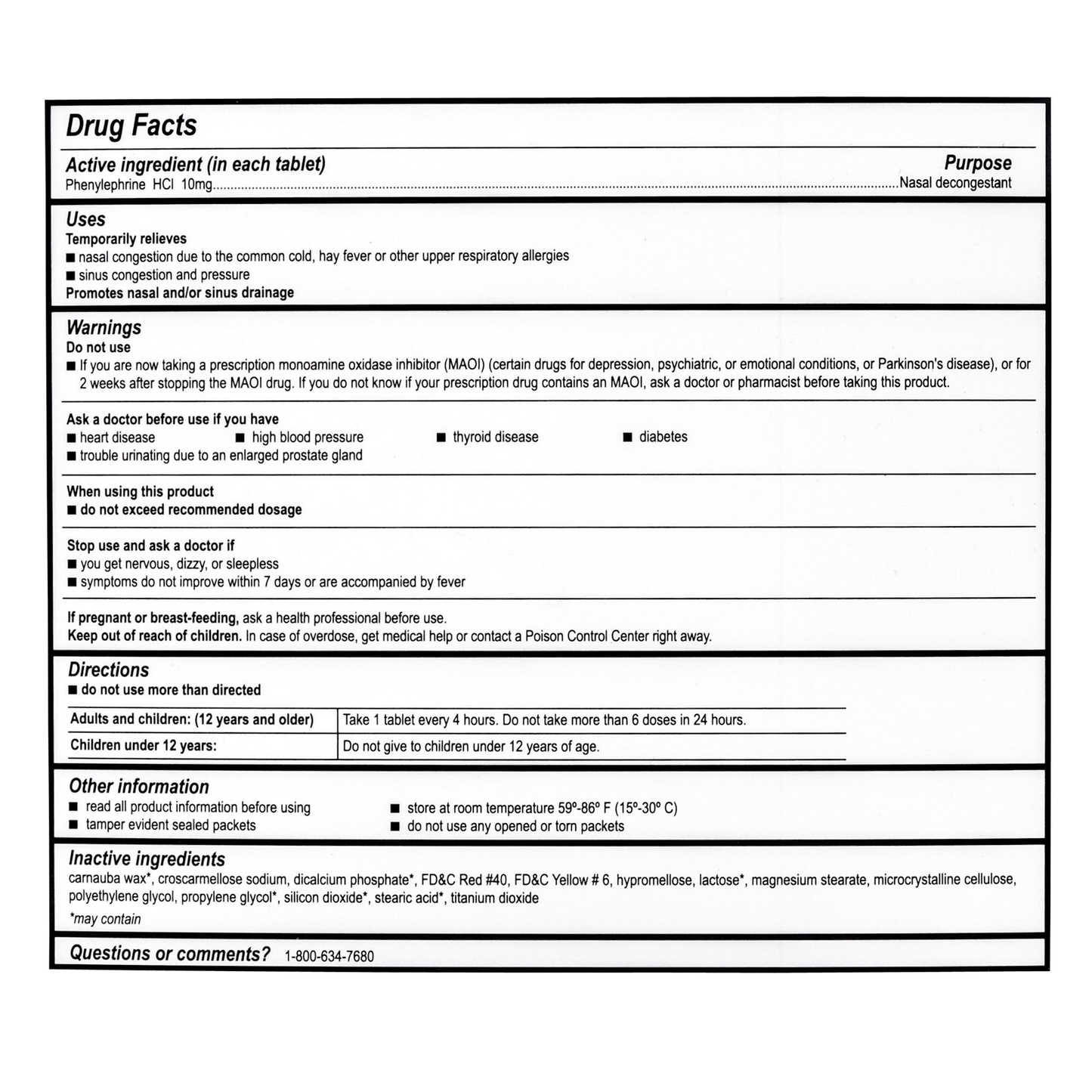Sinus Decongestant By Medi-First Unit Dose Packets