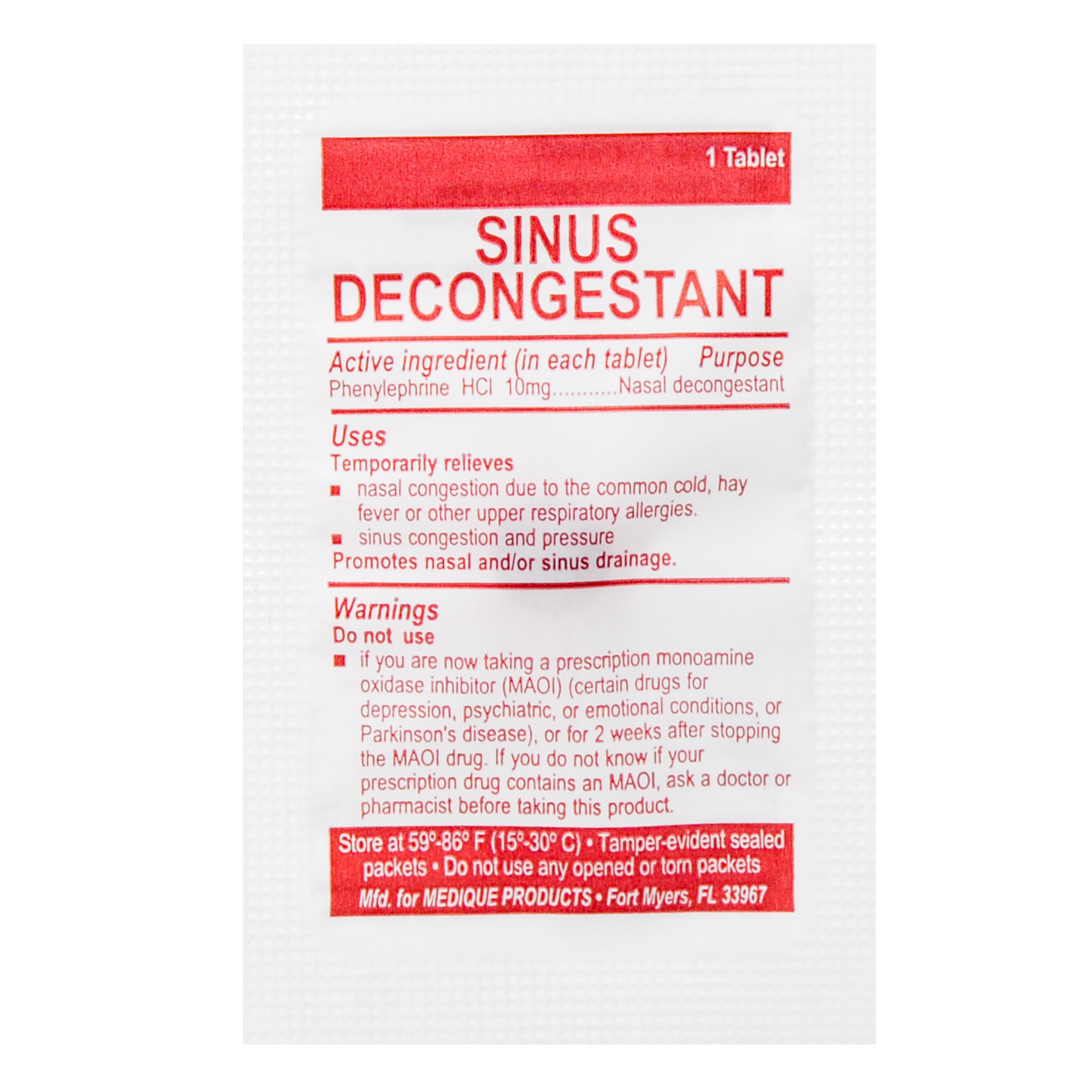 Sinus Tablet Packet Each