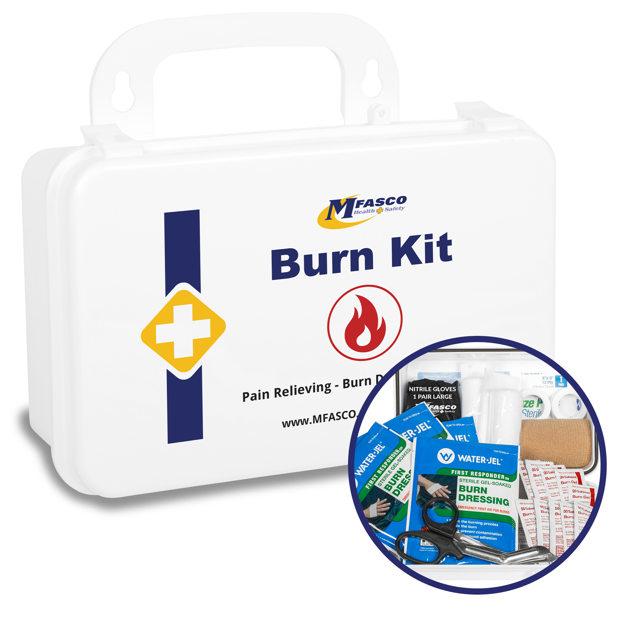 Burn Kit Plastic Case | MFASCO Health & Safety Burn Kit Plastic Case | MFASCO Health & Safety