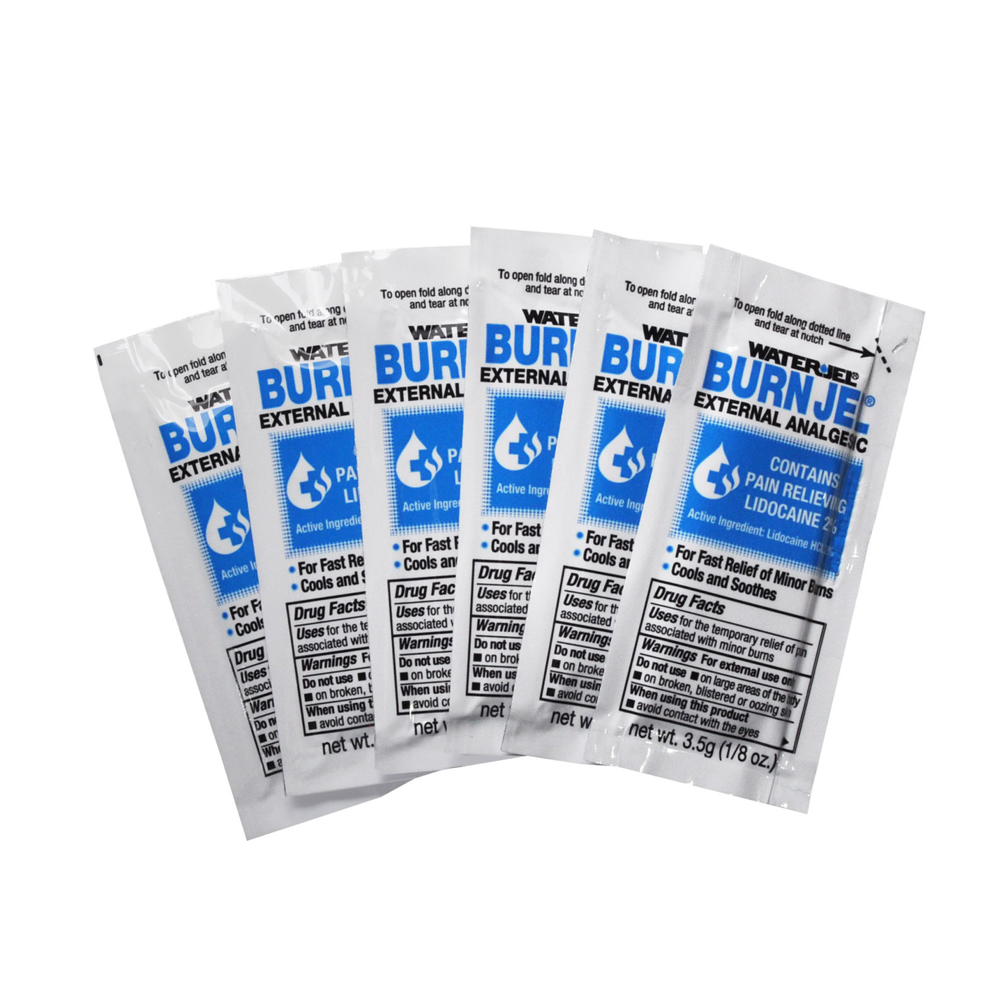 Water Jel Burn Gel Packets 1/8 Oz 6/box