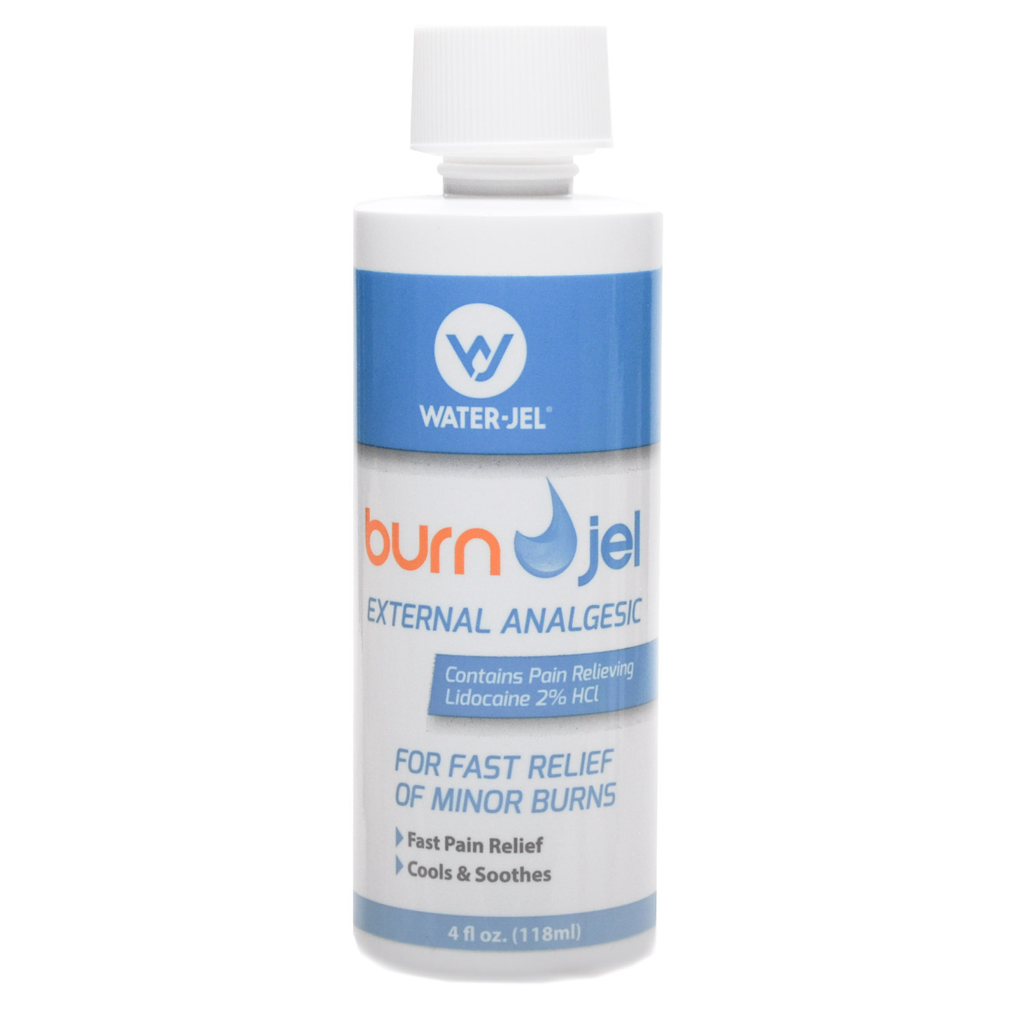 Water Jel Burn Gel 4 Oz Liquid Bottle