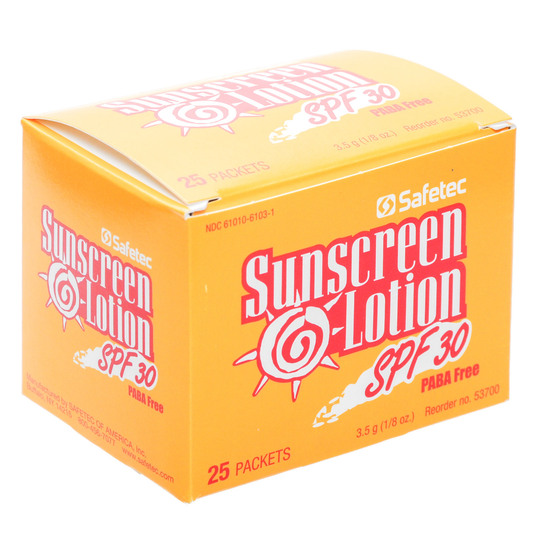Sunscreen Lotion Packets SPF30 25/box