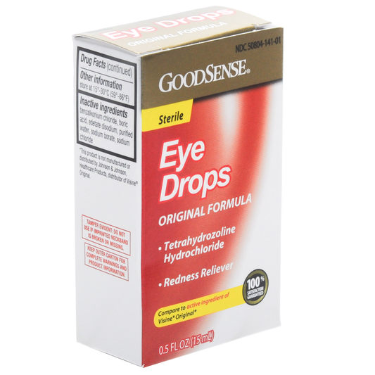 Eye Drops Tetrahydrozoline 1/2 Oz