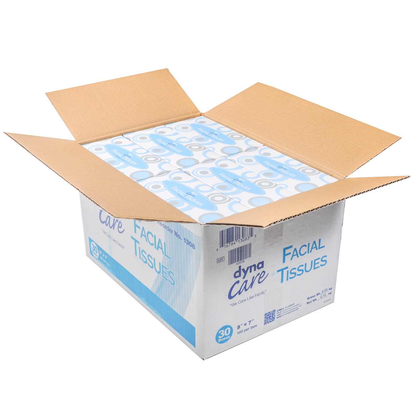 Facial Tissue 2 ply, 100 per box (30Bx/Cs)