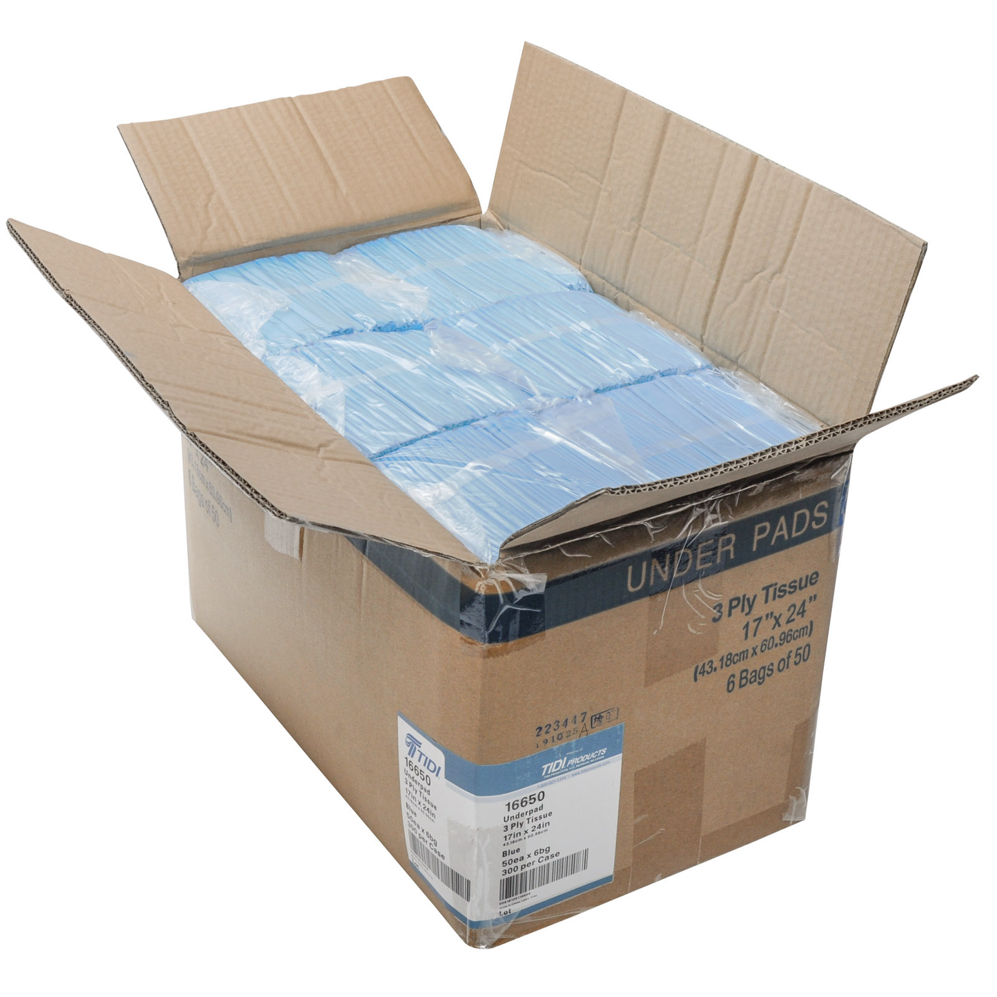 Tidi Underpads 17'' X 24'' 300/case