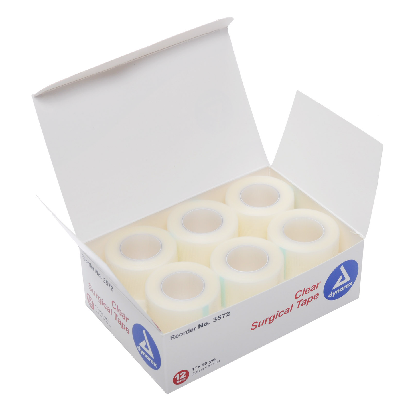 Adhesive Tape Clear 1'' X 10 Yds 12 Rolls Per Box