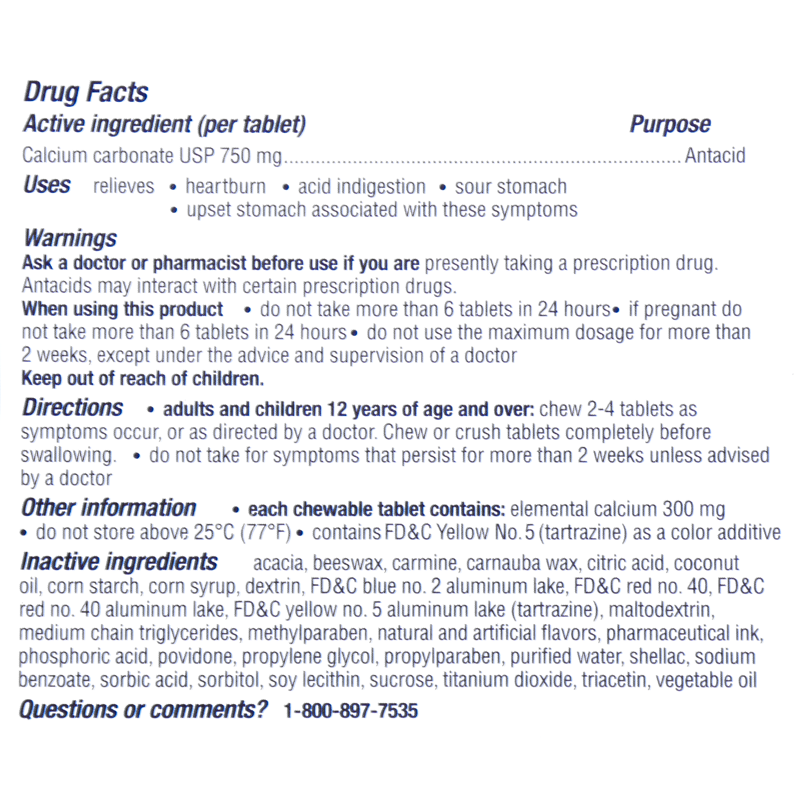 Tums Chewy Packets 25/Box