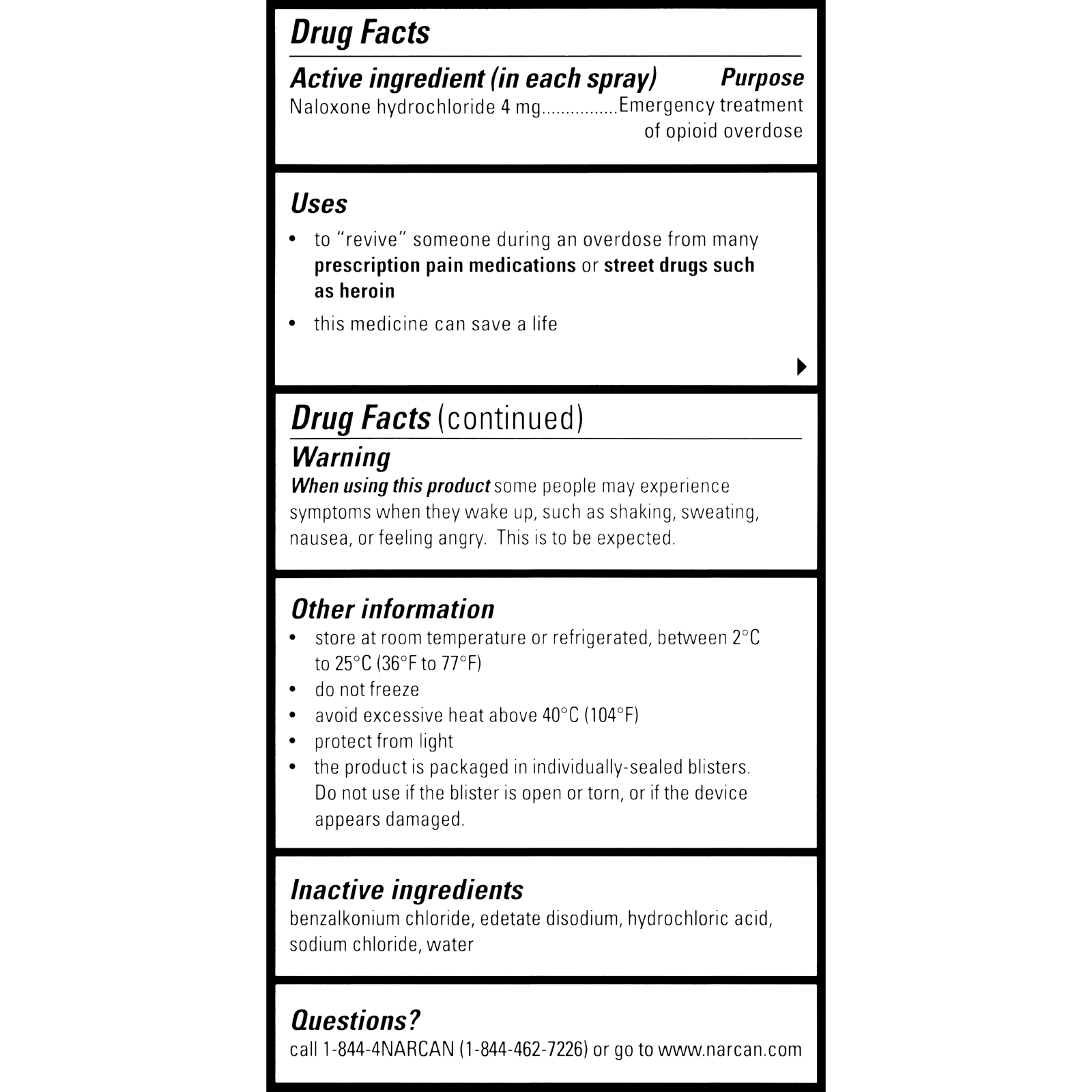 Narcan Nasal Spray 2/Pk