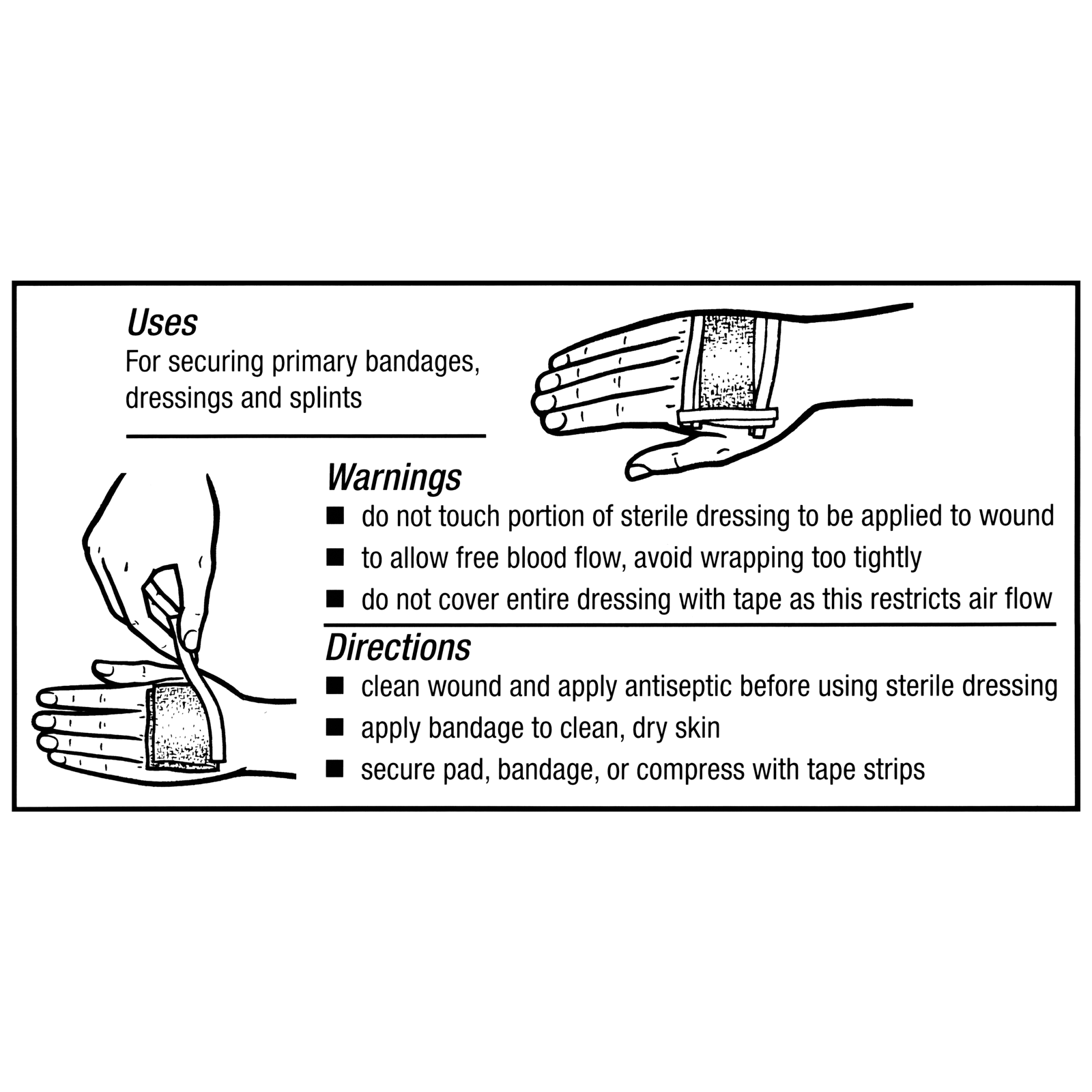 Adhesive Tape 1/2 x 2.5 2 rolls/Unit box