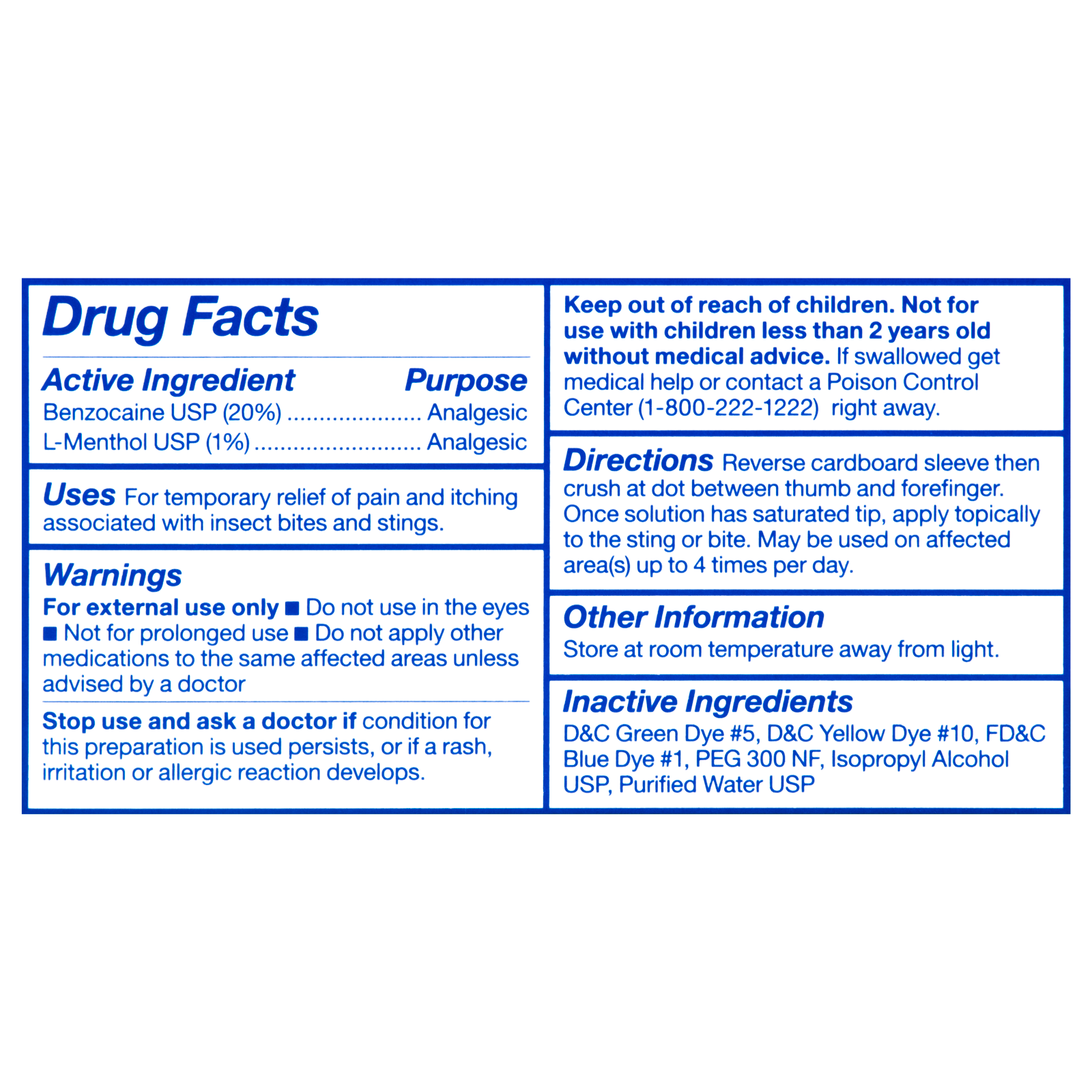 Insect Bite Ampules (10/Bx)