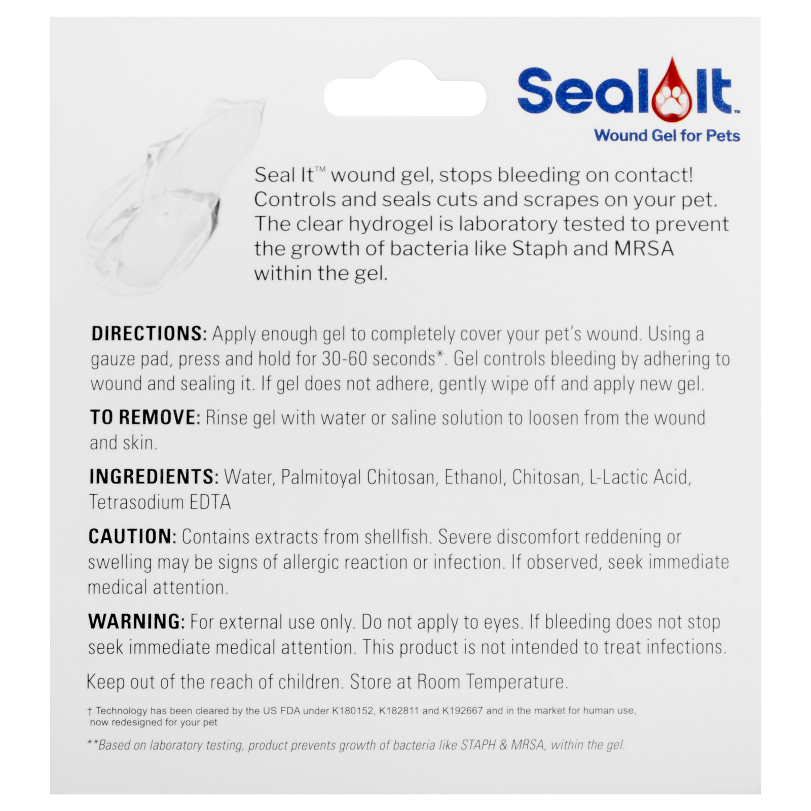 Seal It Wound Gel for Pets .5 oz