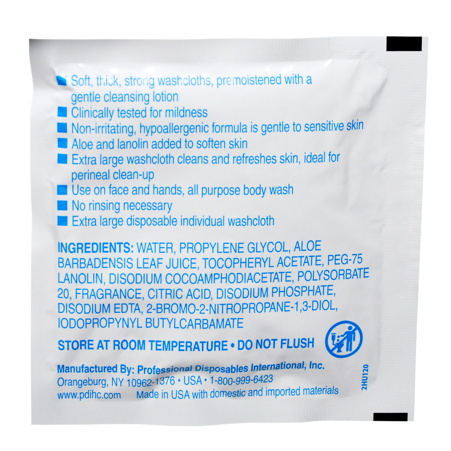 PDI Personal Cleansing Washcloths Singles