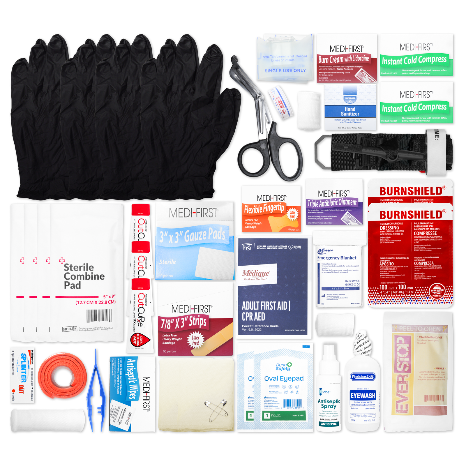 Workplace Kit Refill Pack for Small 2 Shelf First Aid Kit No Medications