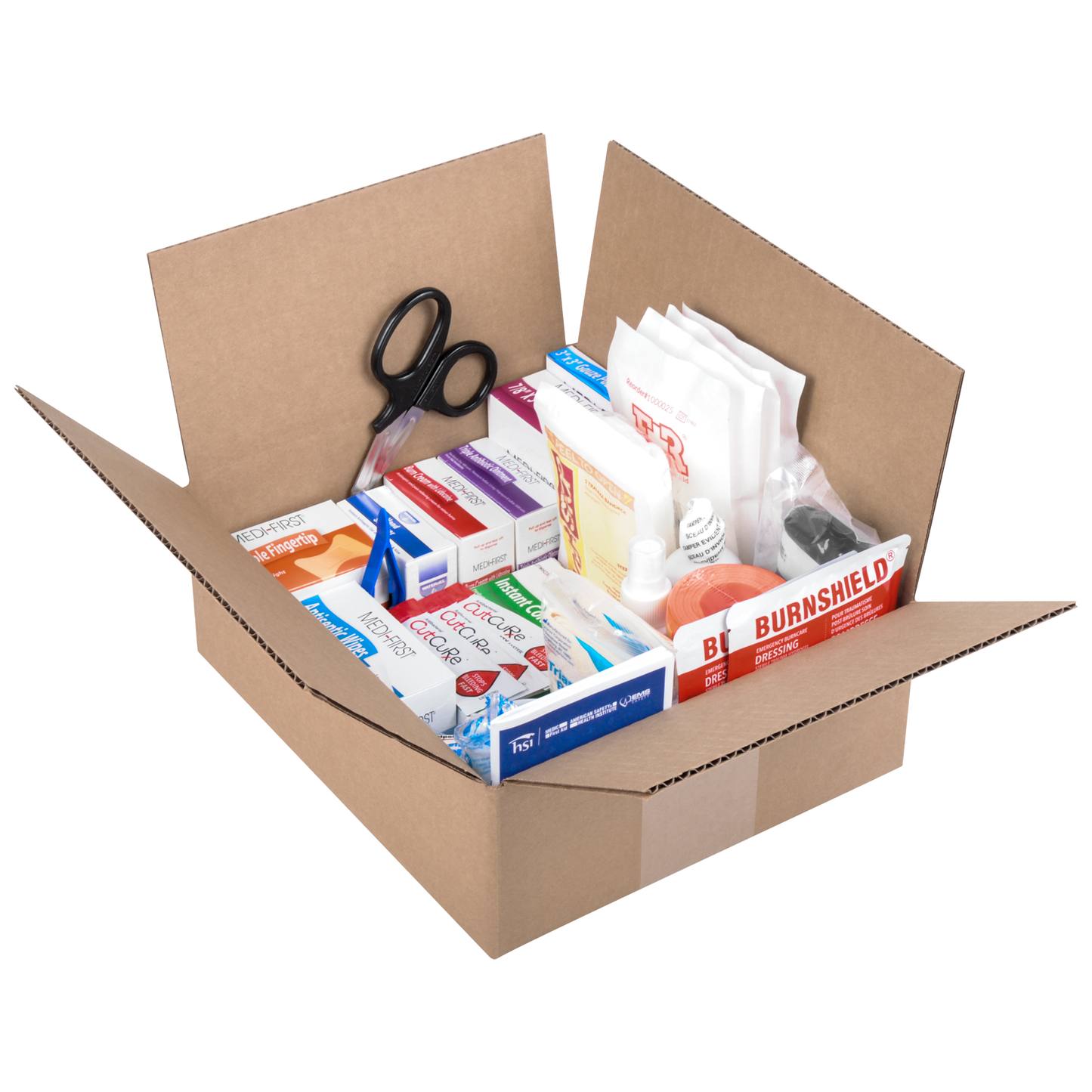Small 2 Shelf Workplace First Aid Kit Refill No Medications 230 Piece