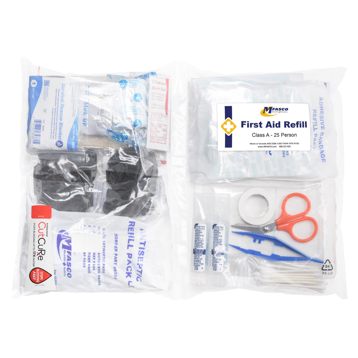 OSHA/ANSI 2021 First Aid Kit Class A Refill Only 116 Piece