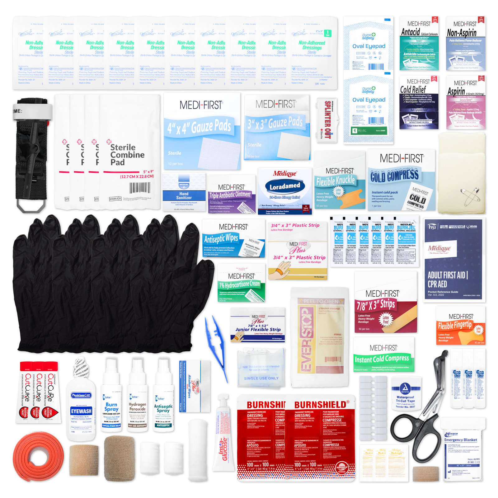 Workplace Kit Refill Pack for Large 4 Shelf Kit With Medications