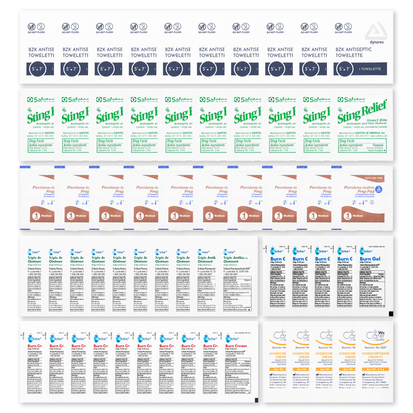 Emergency Ointment & Wipes Prepack