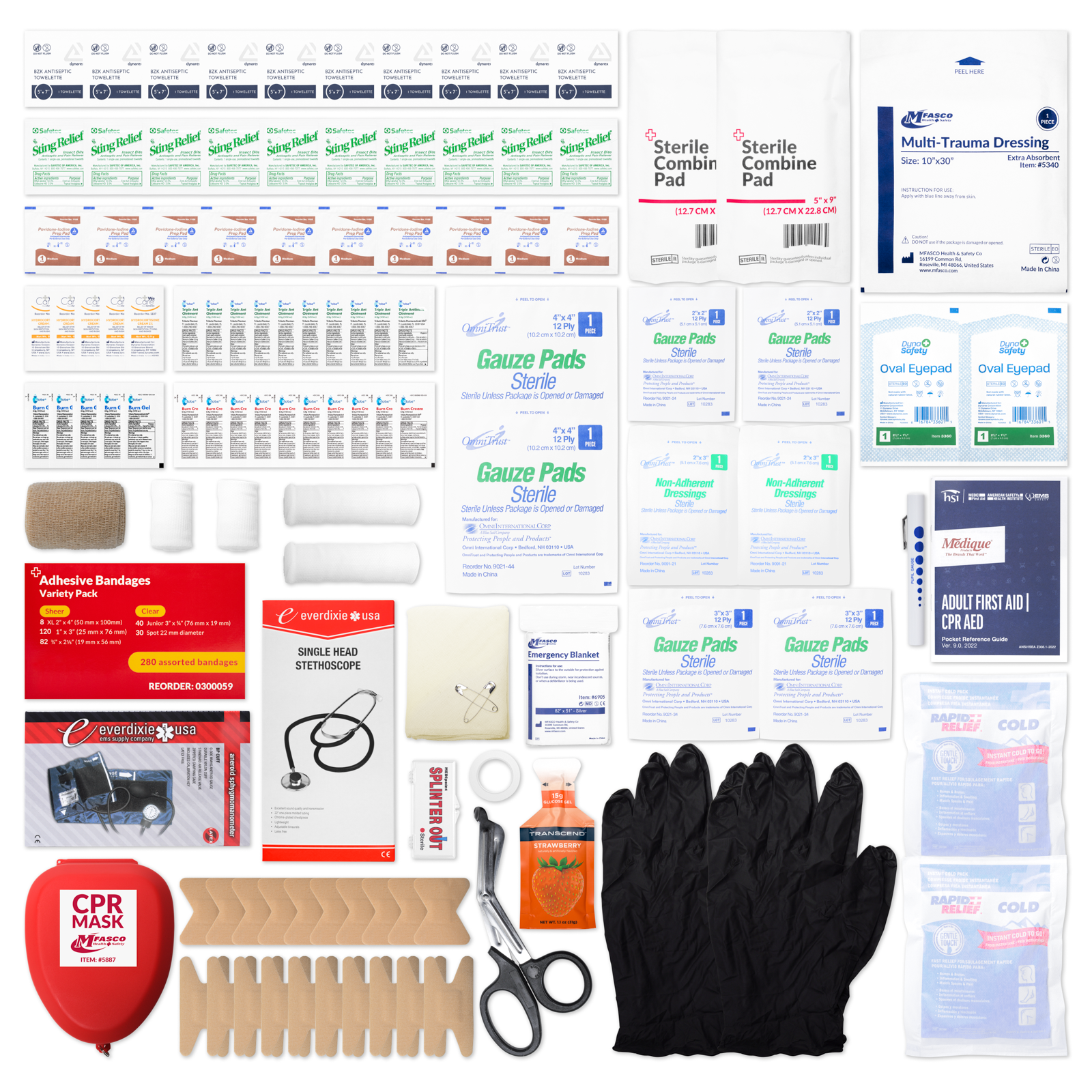 Emergency Response Kit Amz Fill Blue Bag